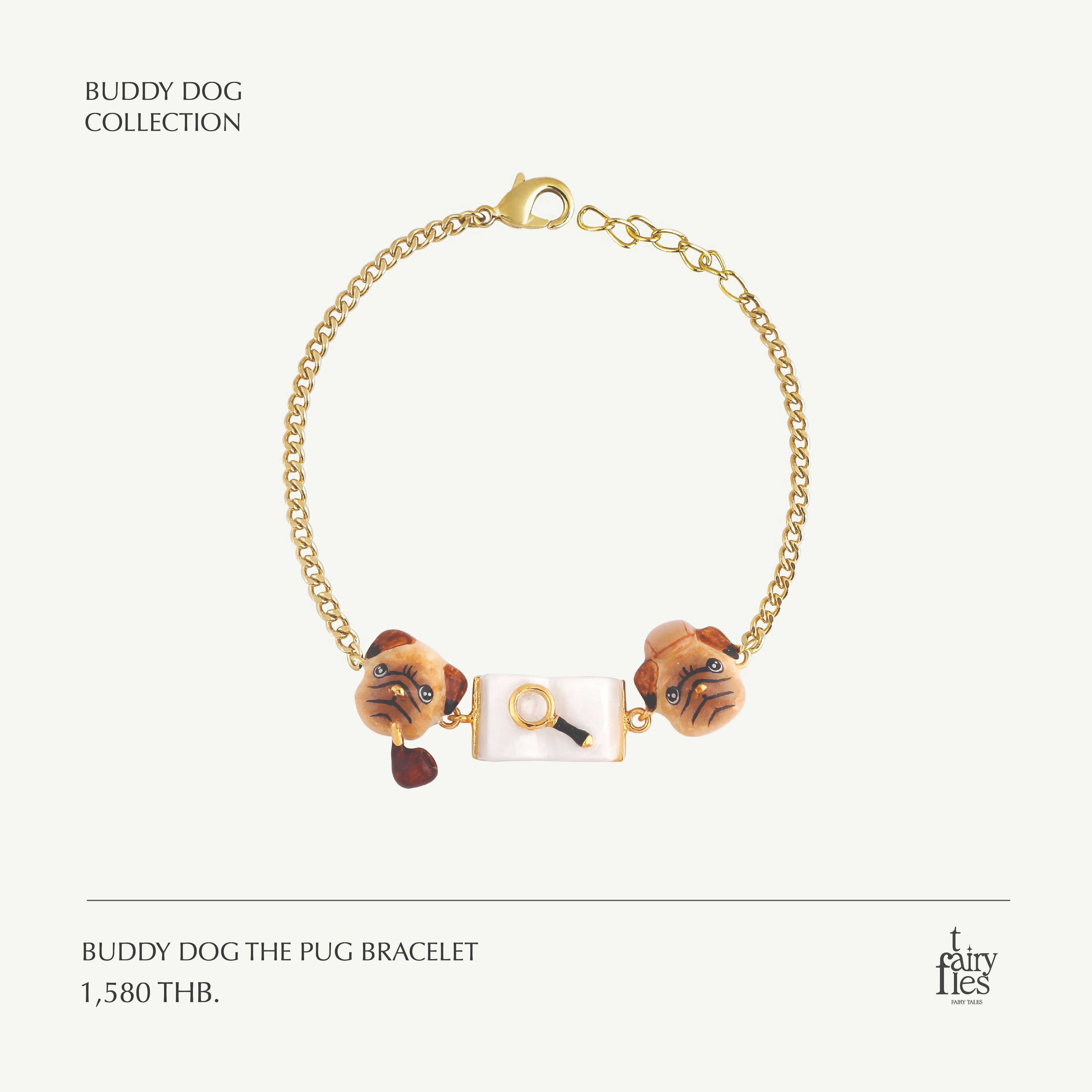 Dog Bracelet/Pug สร้อยข้อมือหมาปั๊ก