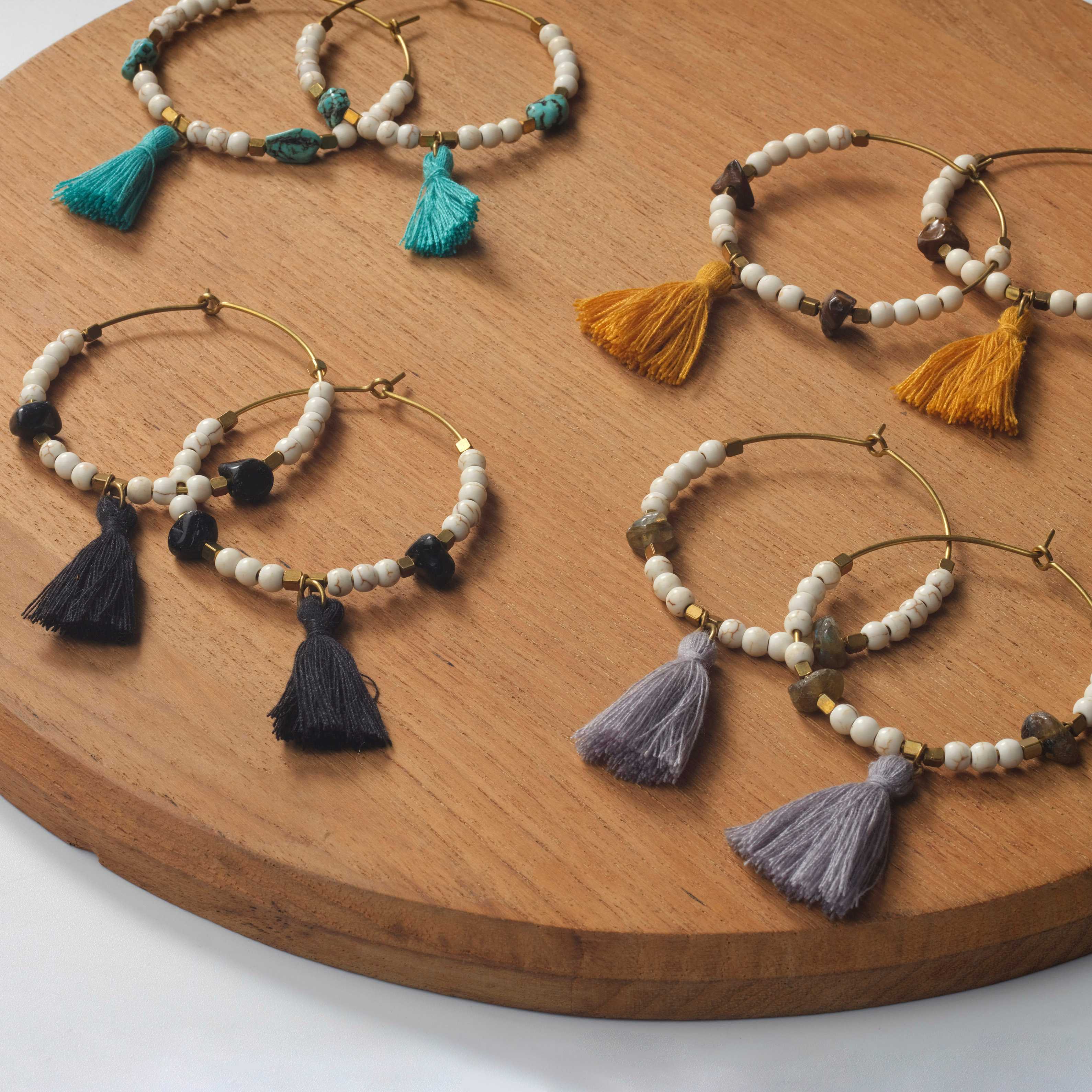 Tassel Hoop Earrings