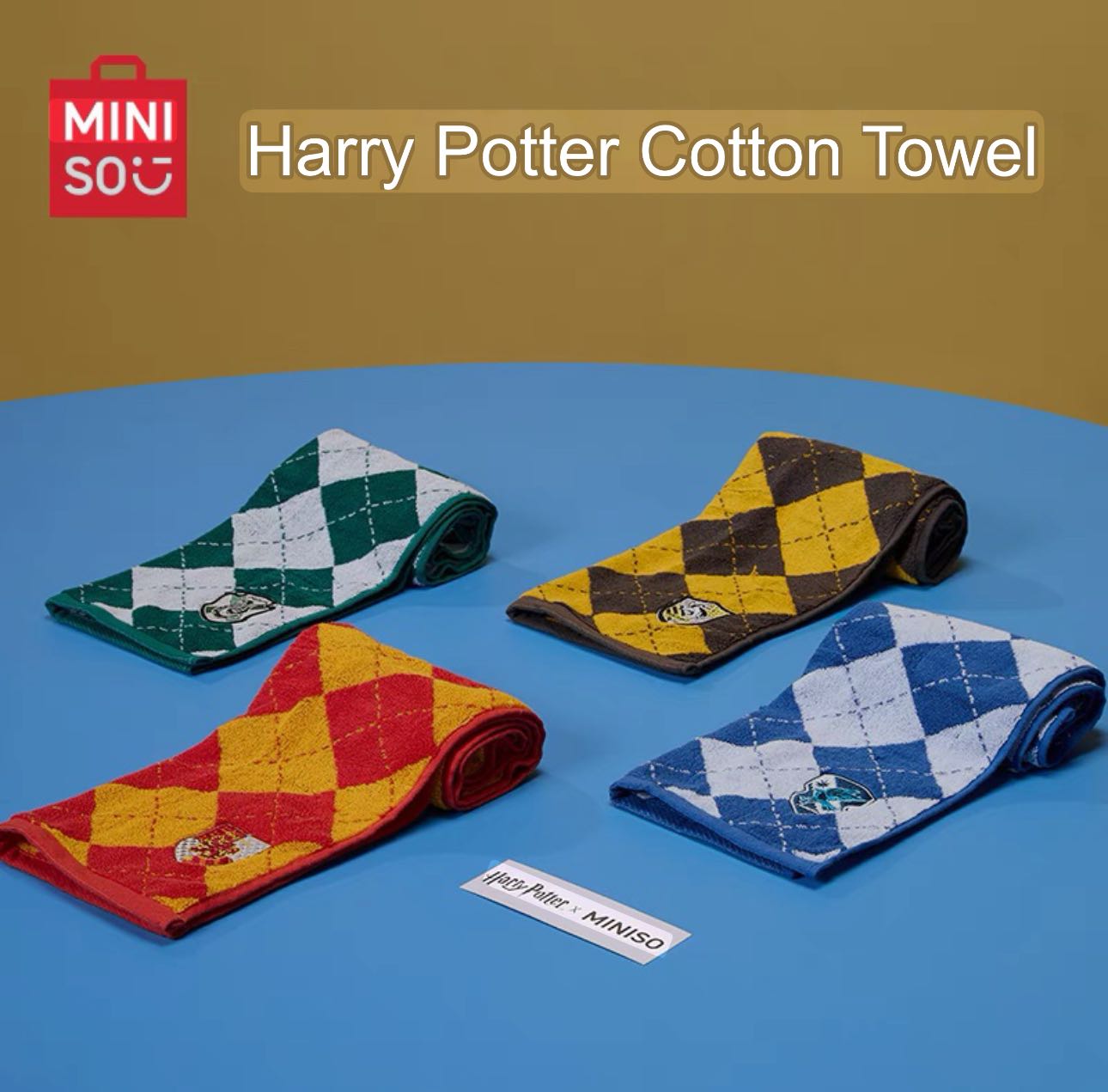 Preorder/Miniso Harry Potter series pure cotton towel 