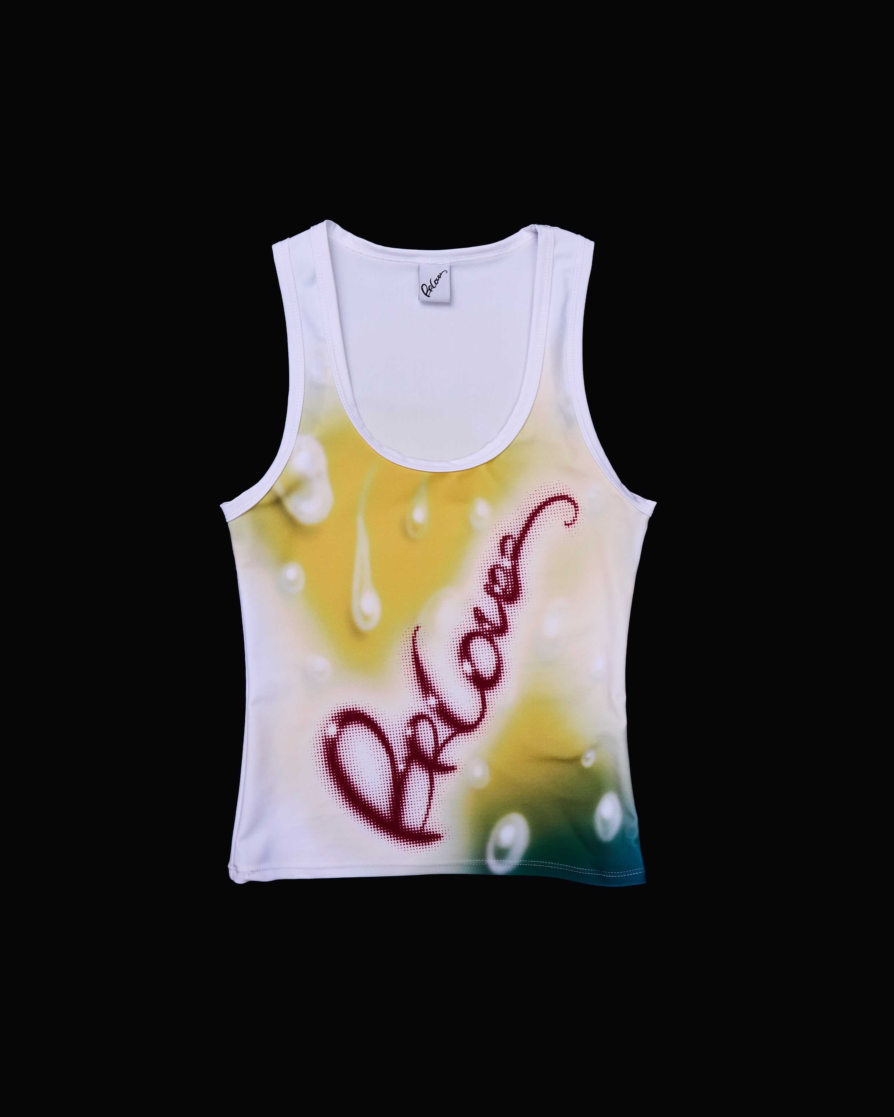 Yellow Splashy Tank Top