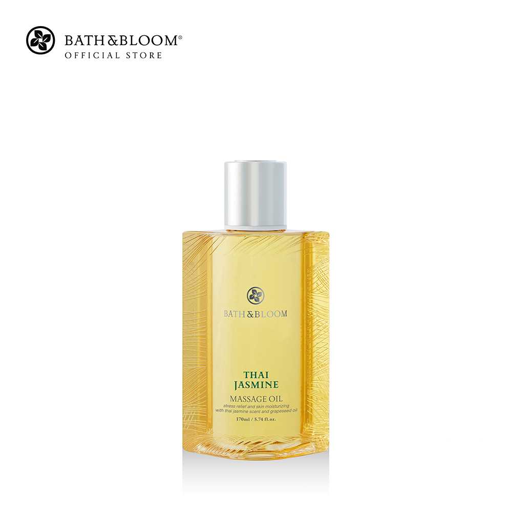BATH & BLOOM Thai Jasmine Massage Oil น้ำมันนวด กลิ่นดอกมะลิไทย 