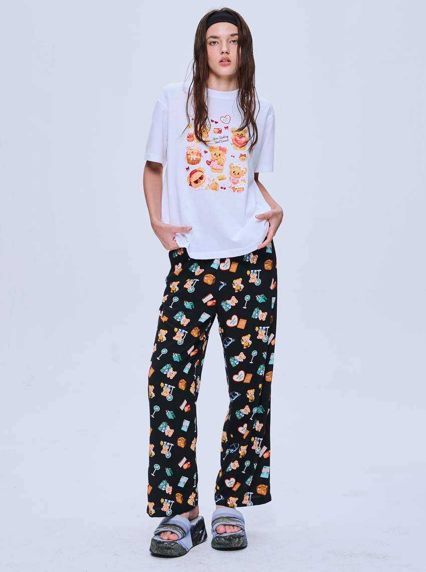 Butterbear x Sabina กางเกงขายาว Unisex รหัส SXL25005BK - สีดำ