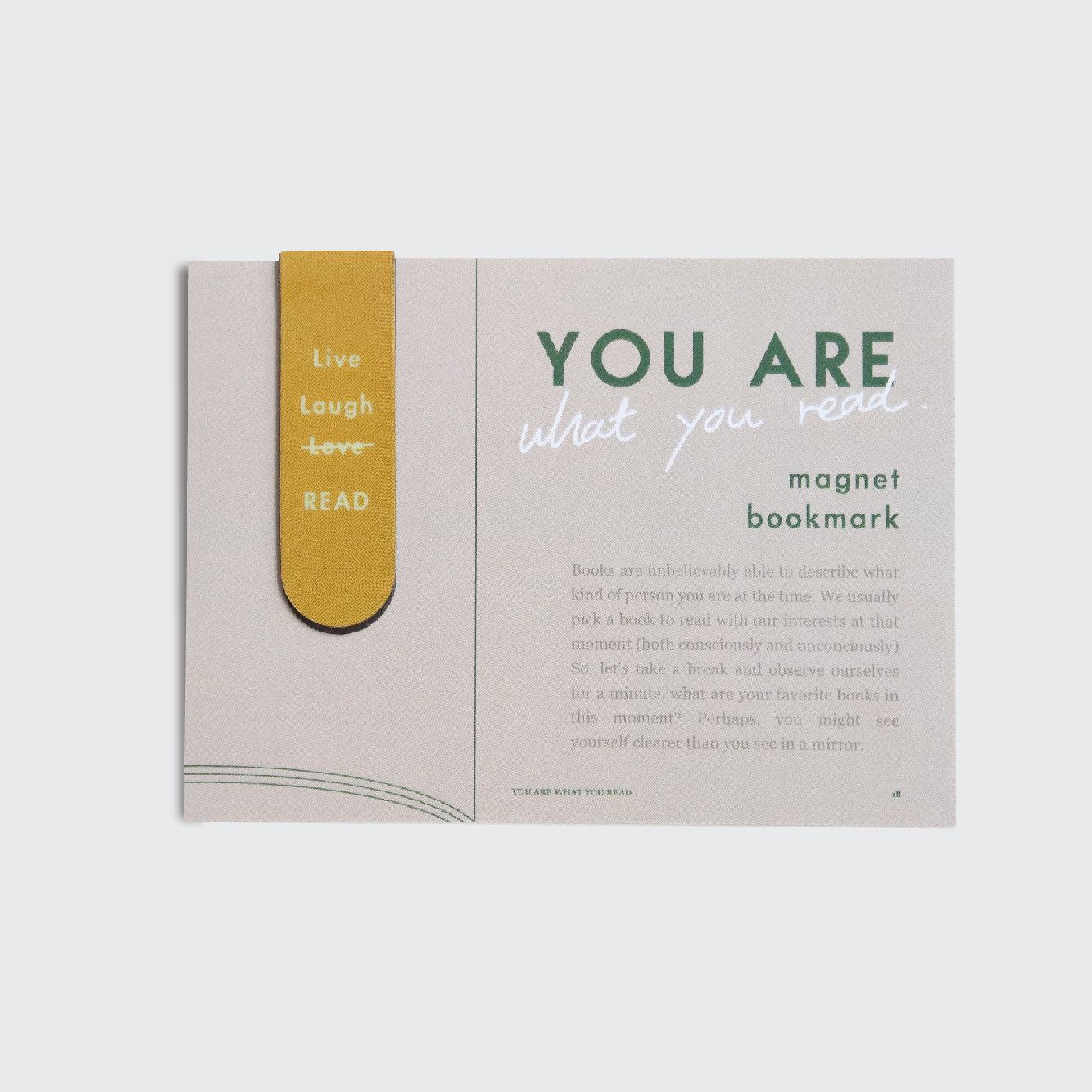 MAGNET BOOKMARK -  LIVE LAUGH READ