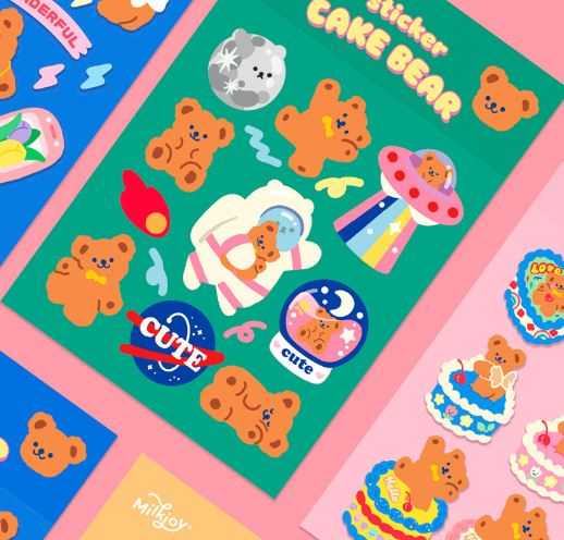 🌟Sticker Code B. 🌟 สติกเกอร์ Die Cut รหัส B. สติกเกอร์รหัสB♥