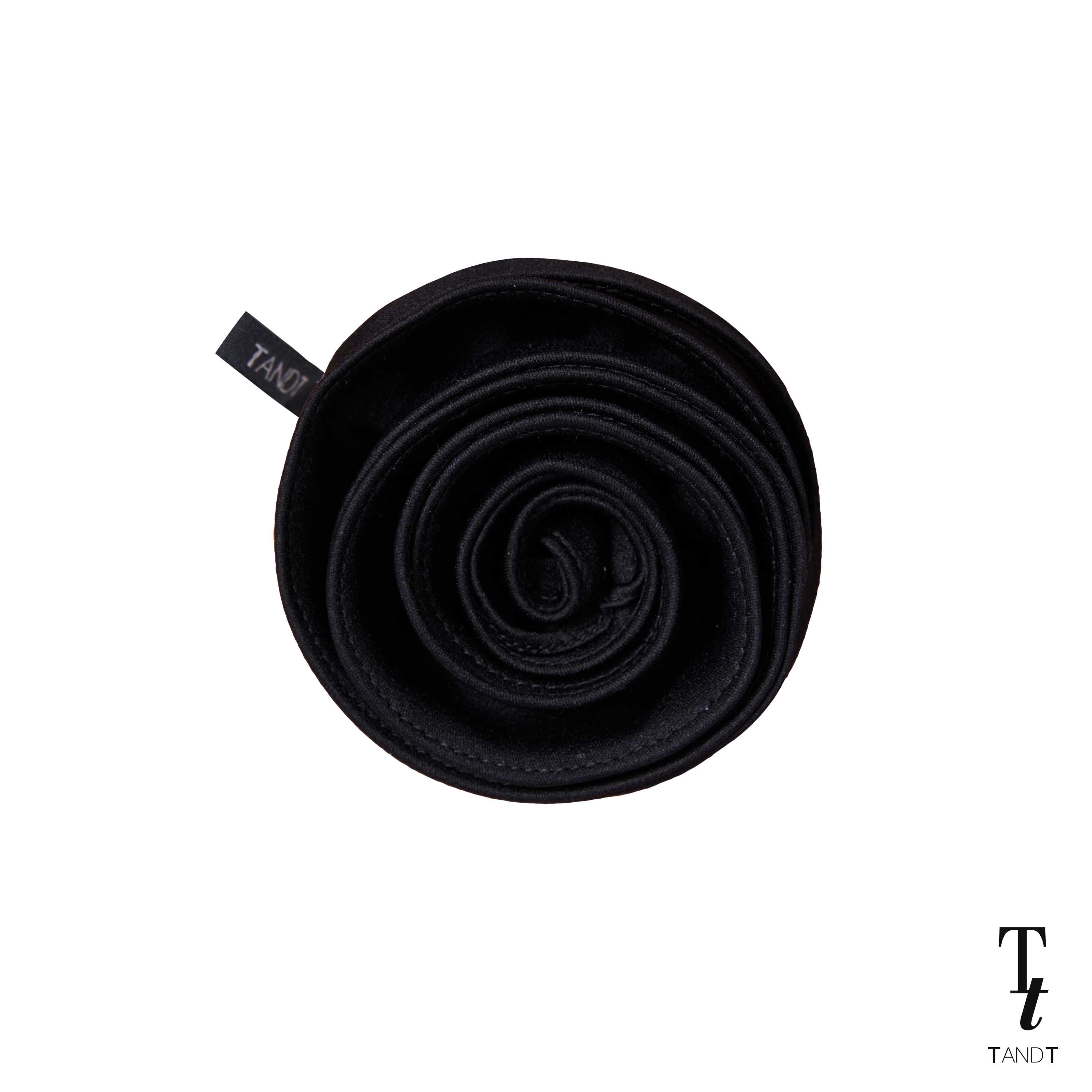 BLACK - ROSE HAND-CRAFTED PIN