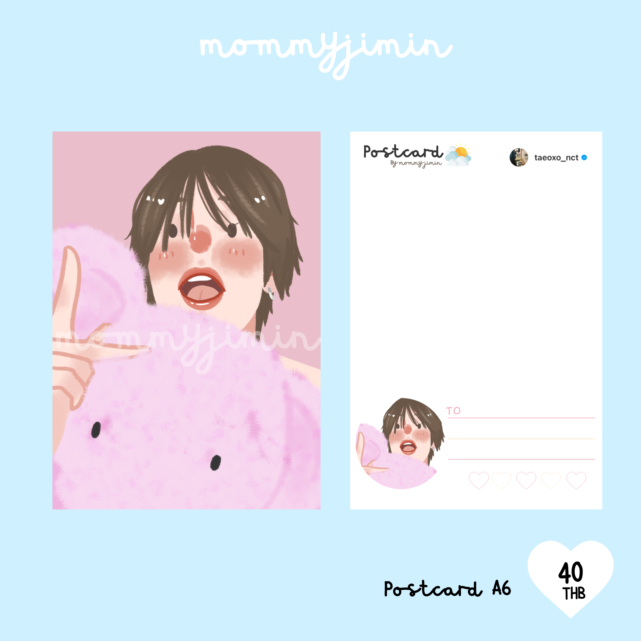 Postcard Taeyong & Rabbit 🐰