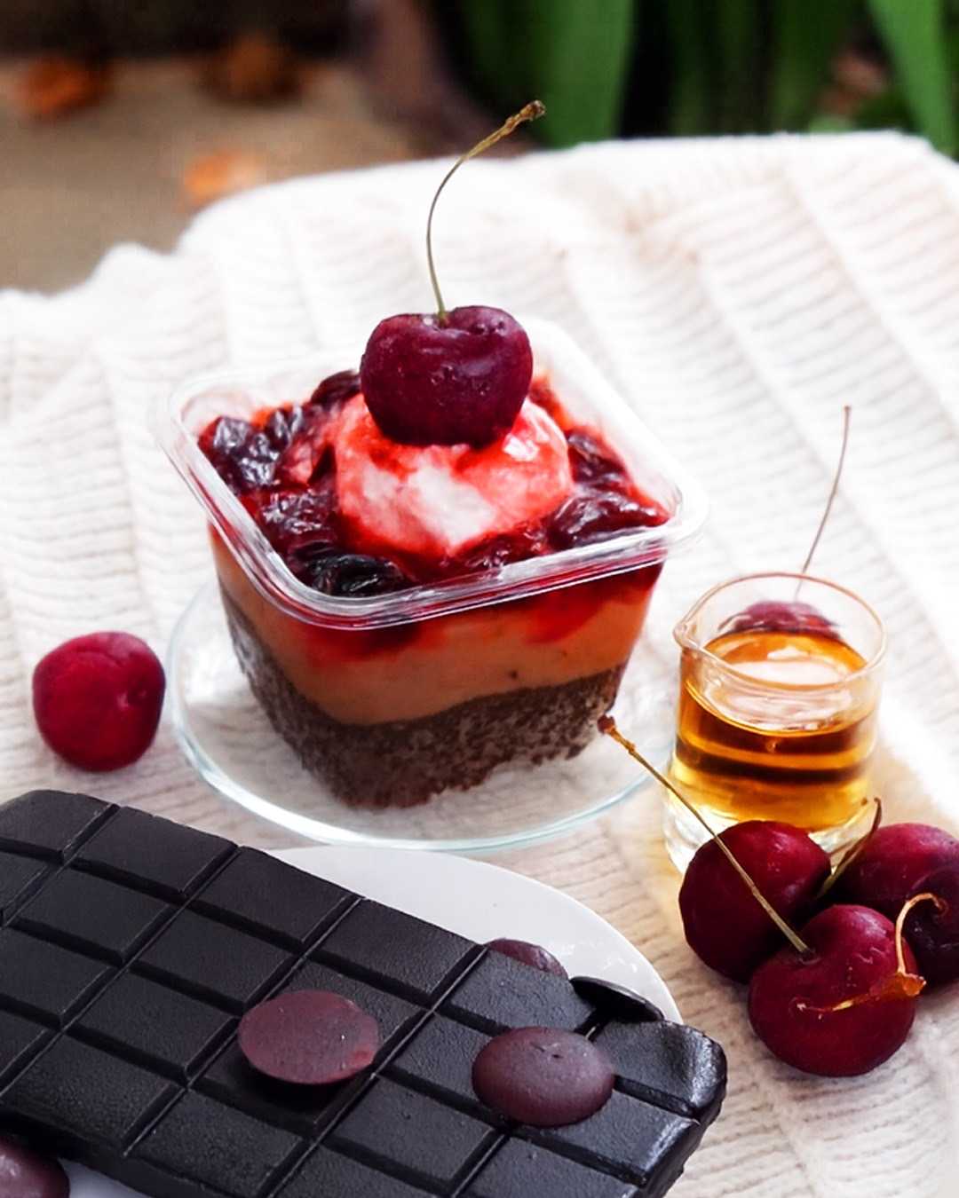18KcalBake -SITUATIONSHIP Brownie Parfait รส Black forest (Pre-order)