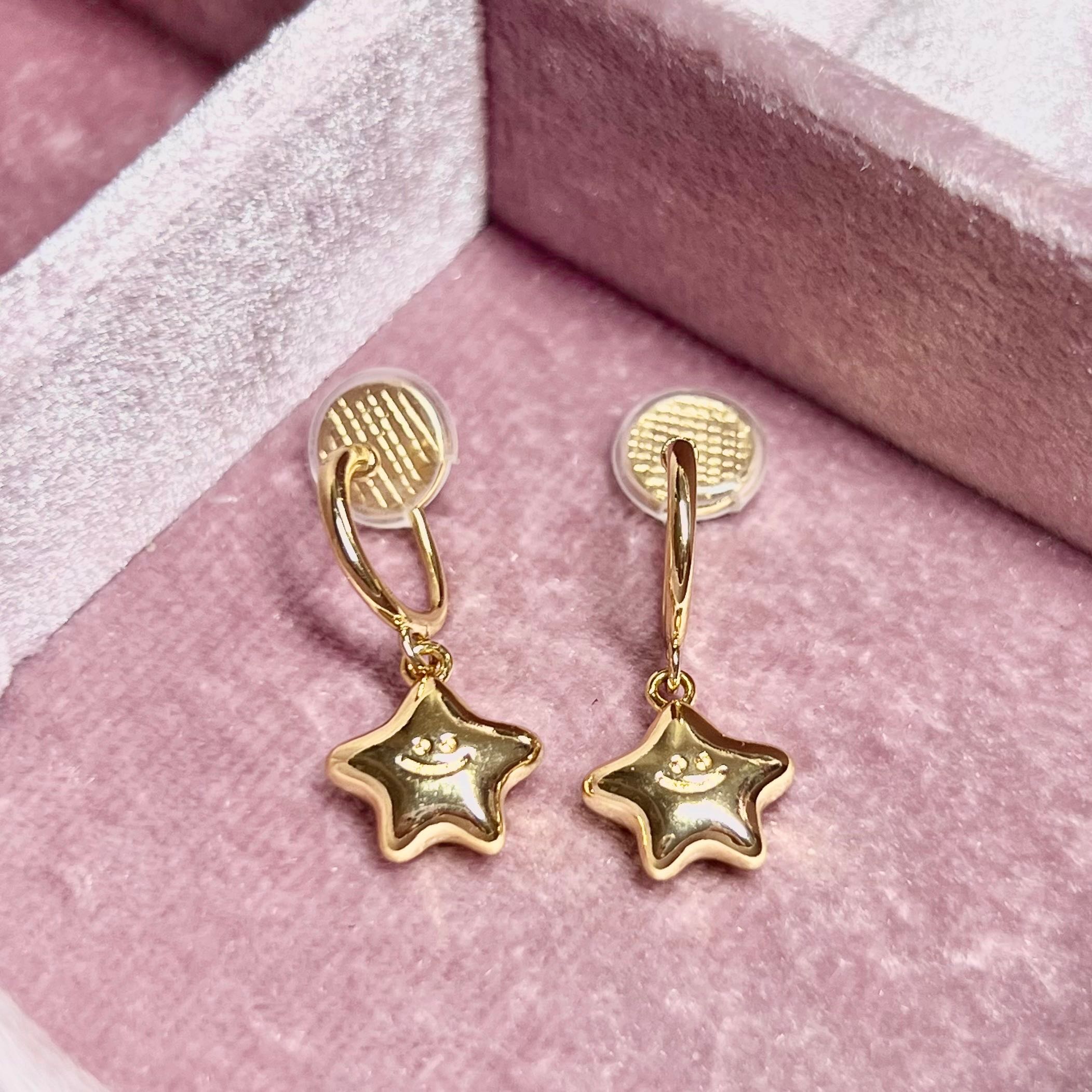 MQ ห่วงทองจี้ดาวอมยิ้ม แป้นขดลวด