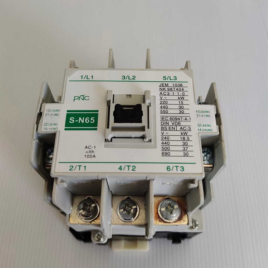 MODEL:S-N65 MAGNETIC CONTACTOR แมกเนติก คอนแทกเตอร์ ขนาด 100A COIL: AC220V, AC380V