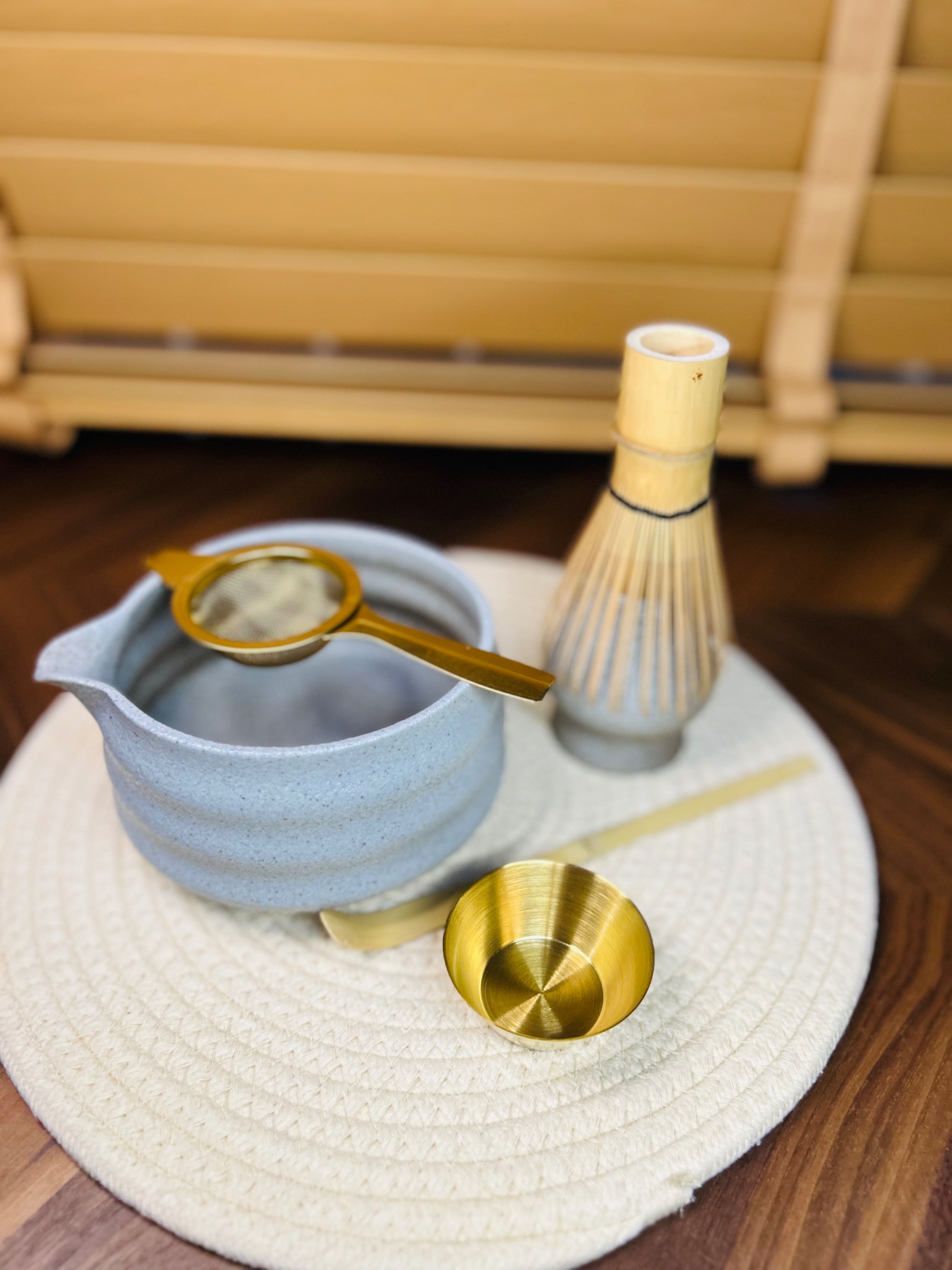 🍵𝑪𝒉𝒂𝒘𝒂𝒏 🔘 Vintage Matcha Bowl ชามชงมัทฉะ เนื้อด้าน สีครีม