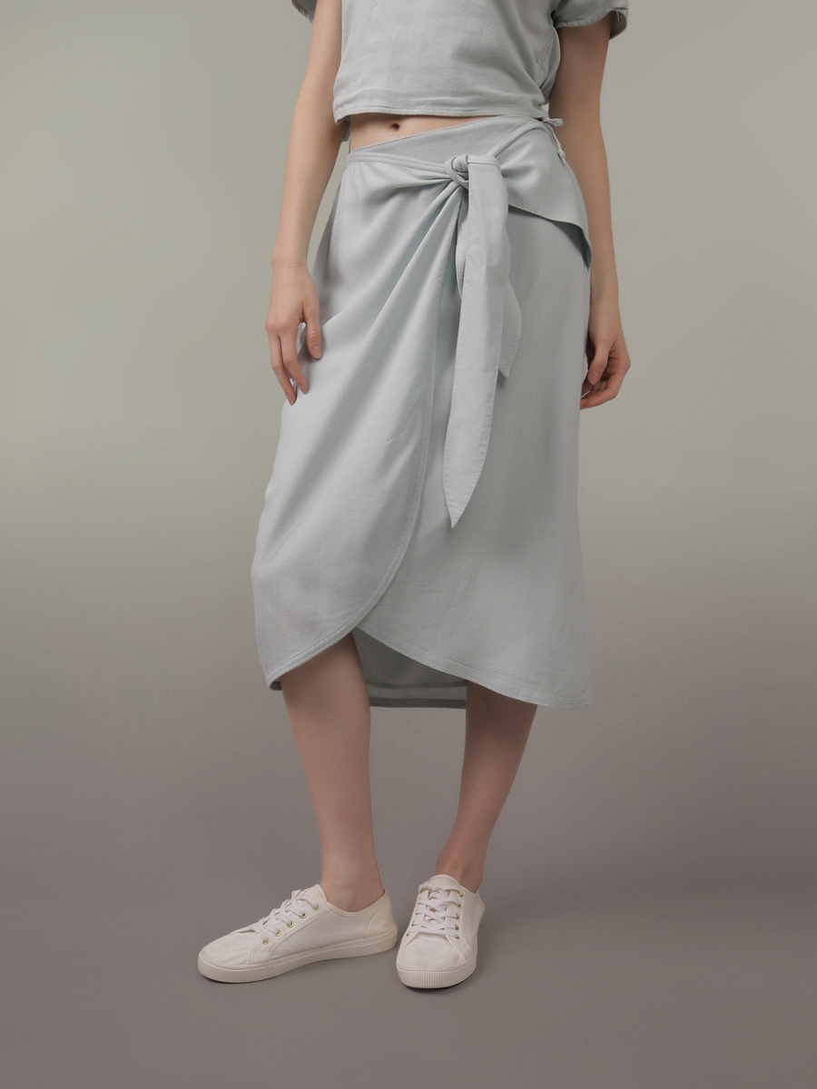 กระโปรง ผู้หญิง 4823 FAUX WRAP MIDI SKIRT ( 031-4823-142 )