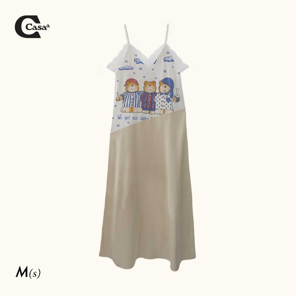 LACE TRIMMED DRESS (REWORK) M SHORT