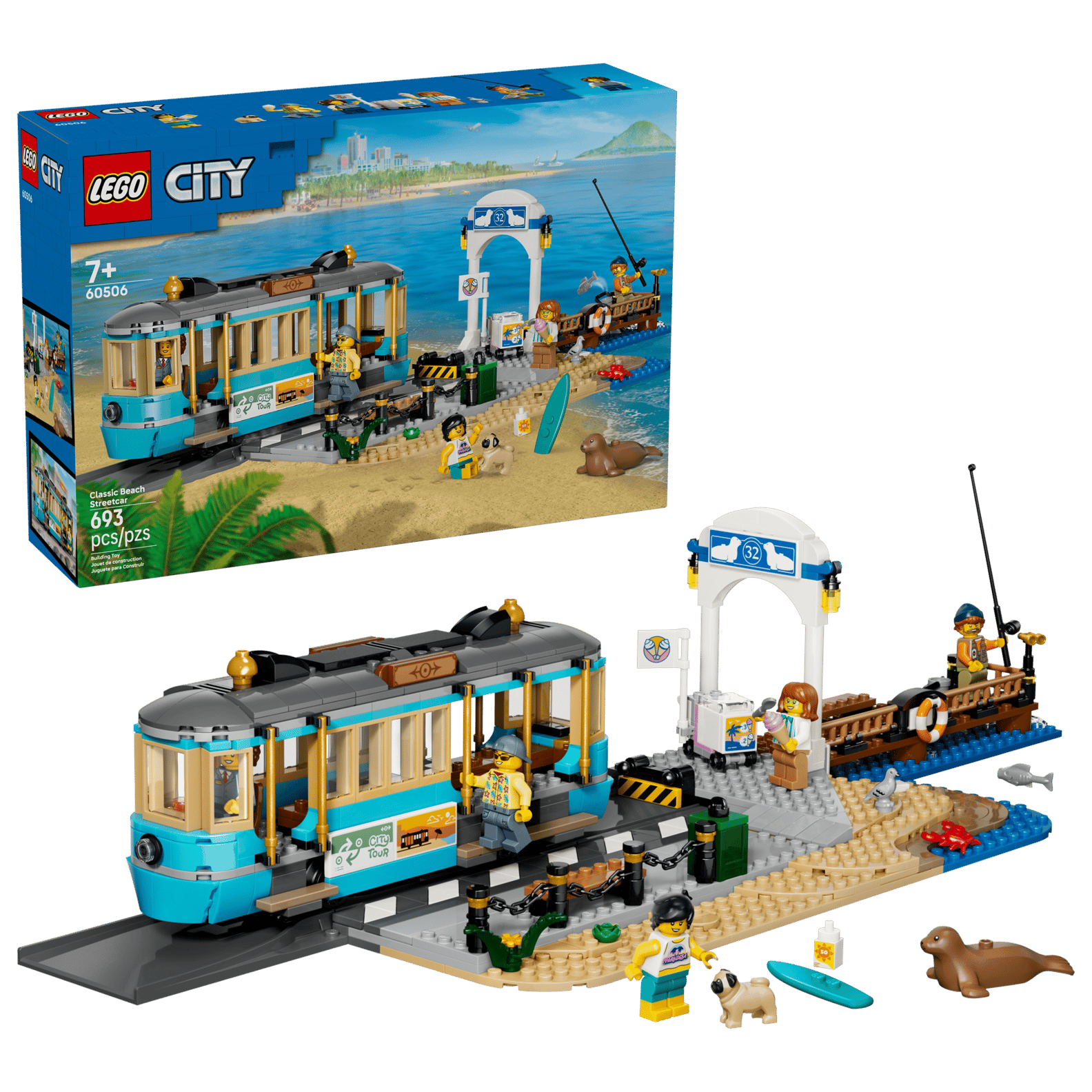 LEGO 60506 Classic Beach Streetcar(สินค้าซื้อแล้วไม่รับเปลี่ยนคืน)