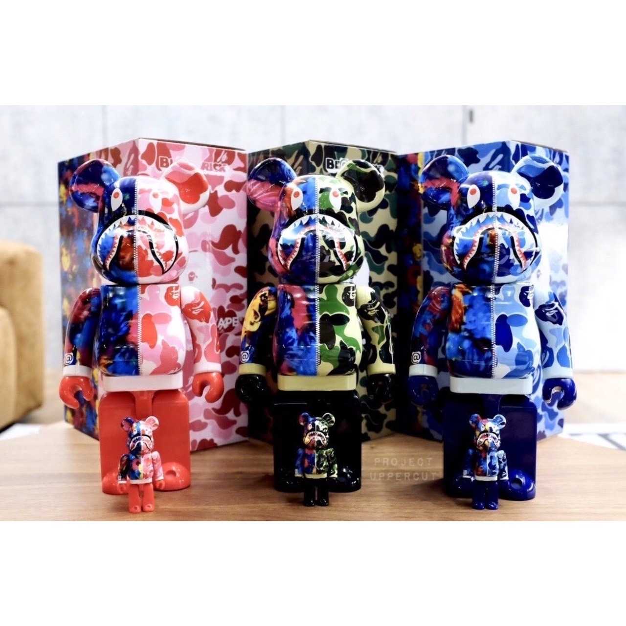 BE@RBRICK 400%+100% A BATHING APE® x MIKA NINAGAWA [Displayed / Like New]