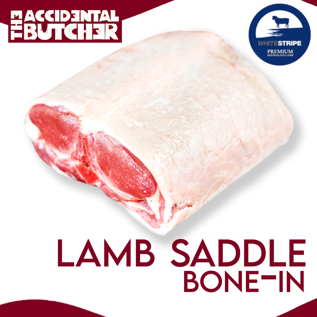 Victorian Lamb Shortloin Saddle Bone-in (Whole) (1.6-1.8 kg)