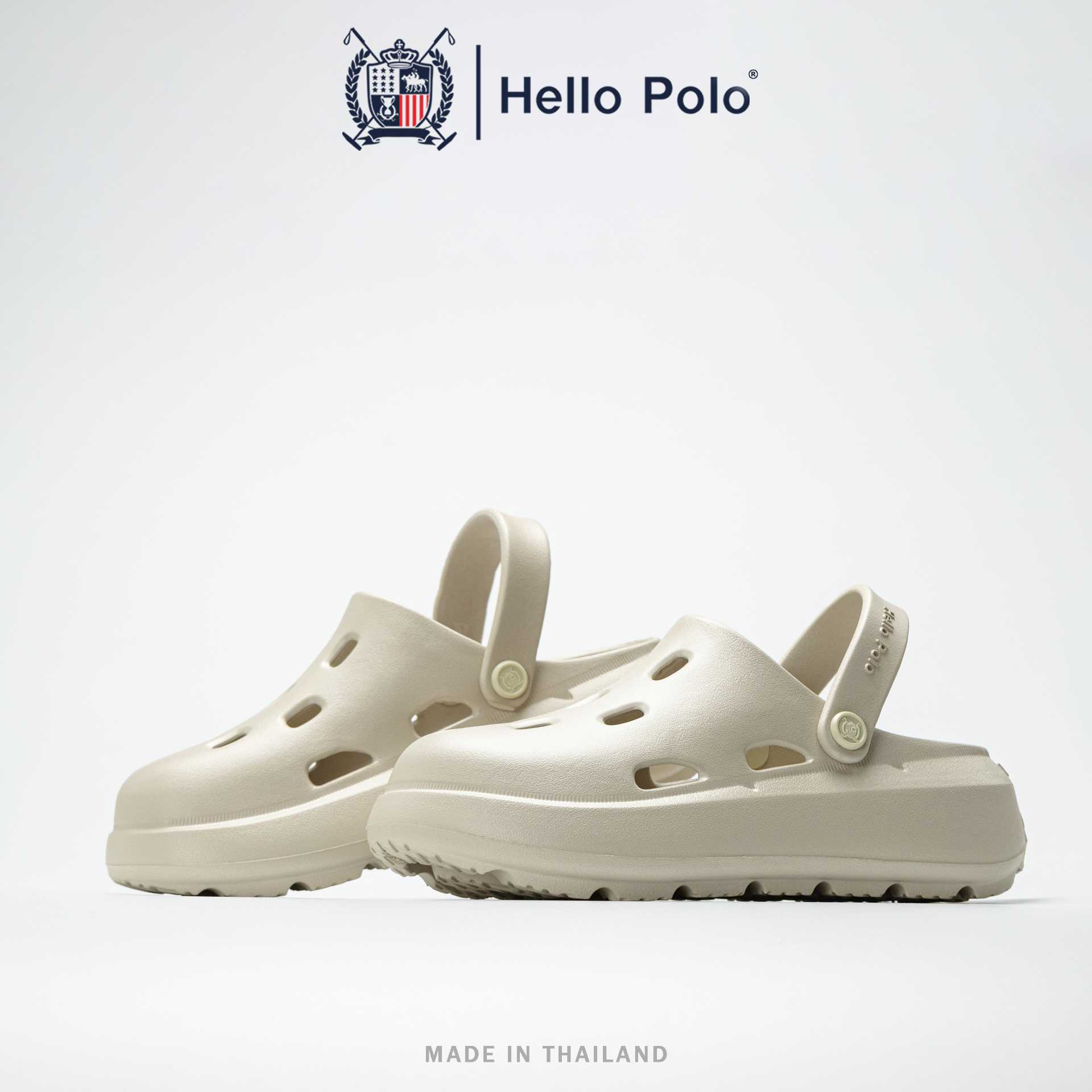 Hello Polo รุ่น HP8057 รองเท้ารัดส้น 2 IN 1 สำหรับผู้ชายและผู้หญิง ใส่ได้ทุกโอกาส Size 37-42