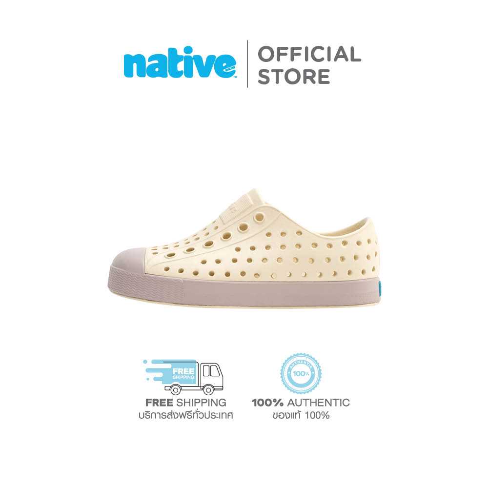 Native รองเท้ากันน้ำเด็กเล็กEVA รุ่น Jefferson Bone White/Balos Pink