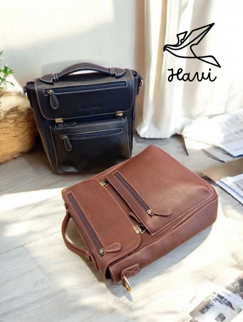 💼 กระเป๋าถือ / สะพายหนังวัวแท้ 🐄 แบรนด์ De'LONCHI 🐎 ชิ้นงาน Handmade Premium 🪡🧵