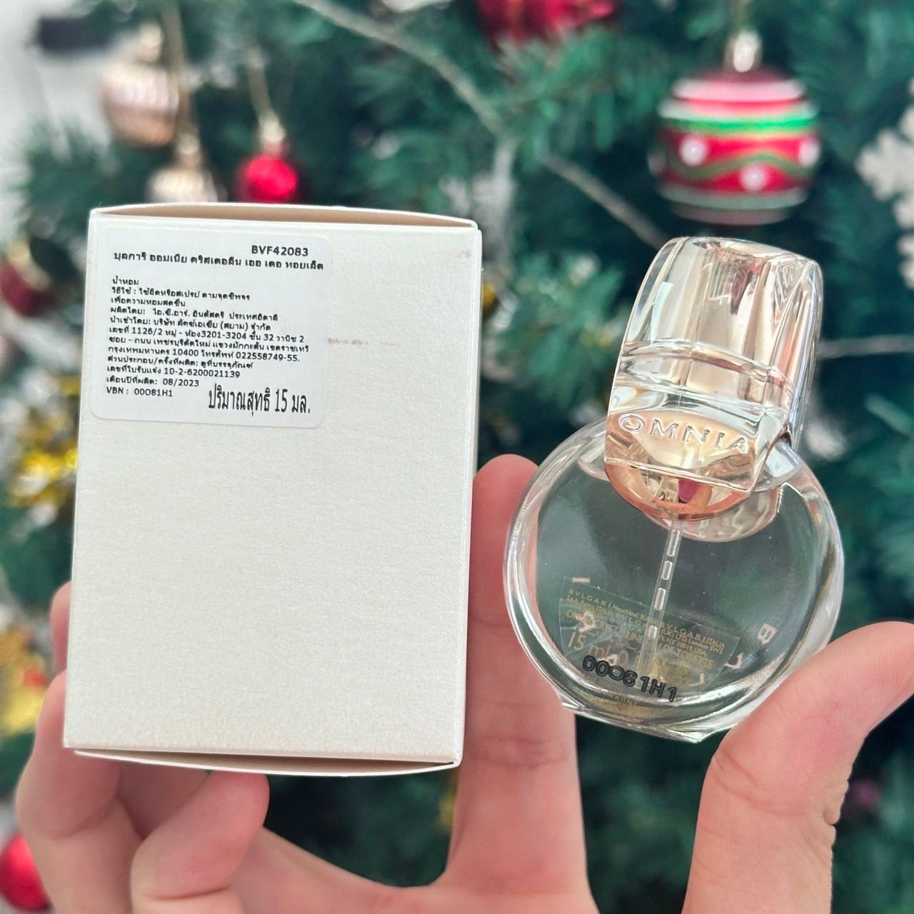 Bvlgari omnia crystalline EDT 15 ml หัวสเปรย์