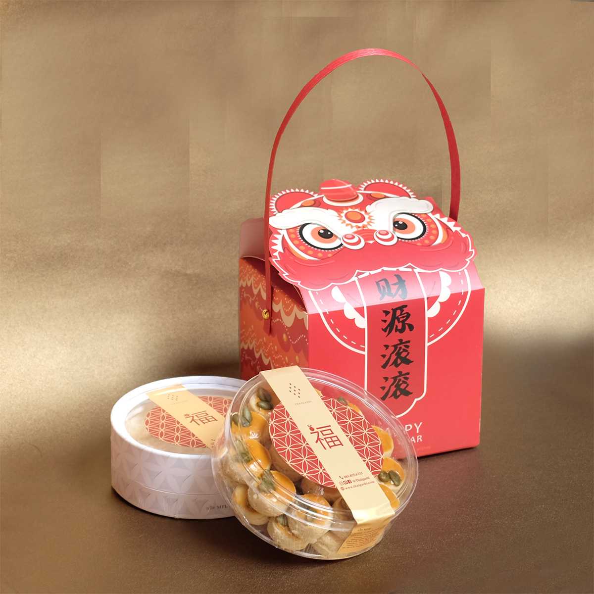 Double set ( macadamia signapores cookies + flower cookies )