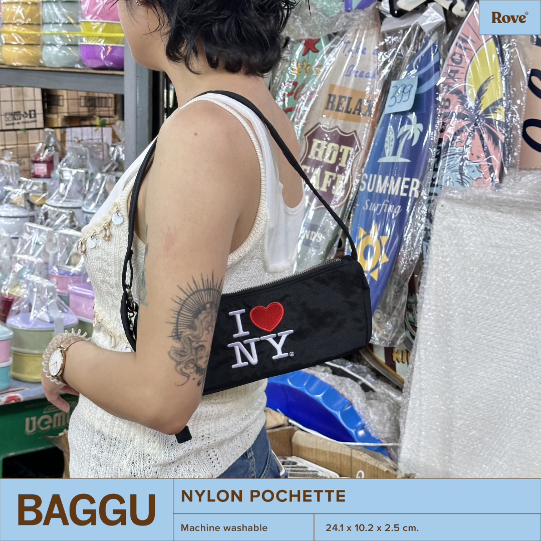 BAGGU Nylon Pochette - I Love NY