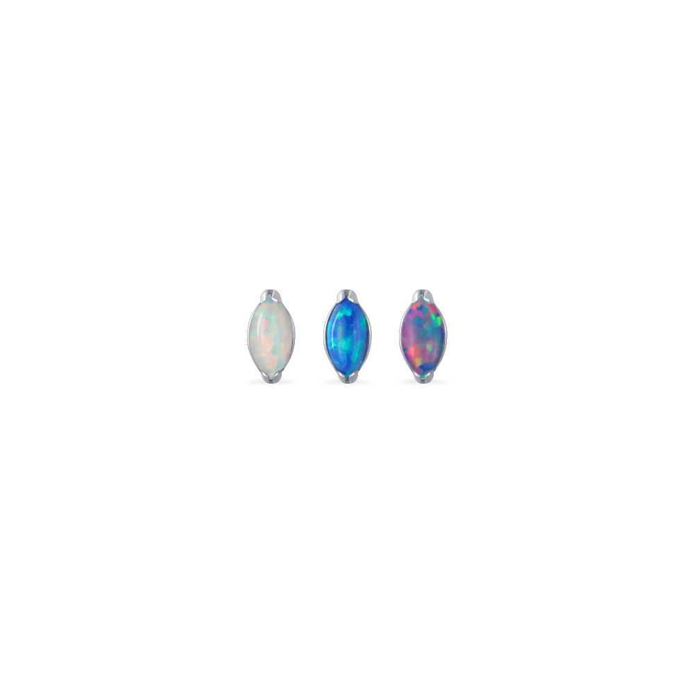 PiercingRoomByJay, Mini Opal Marquise Flat Back เกรดการแพทย์ (ราคาต่อชิ้น)