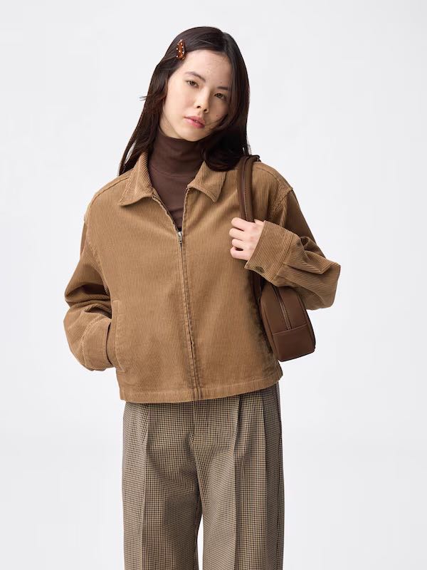 JAPAN GU  Corduroy Zip Shirt Jacket