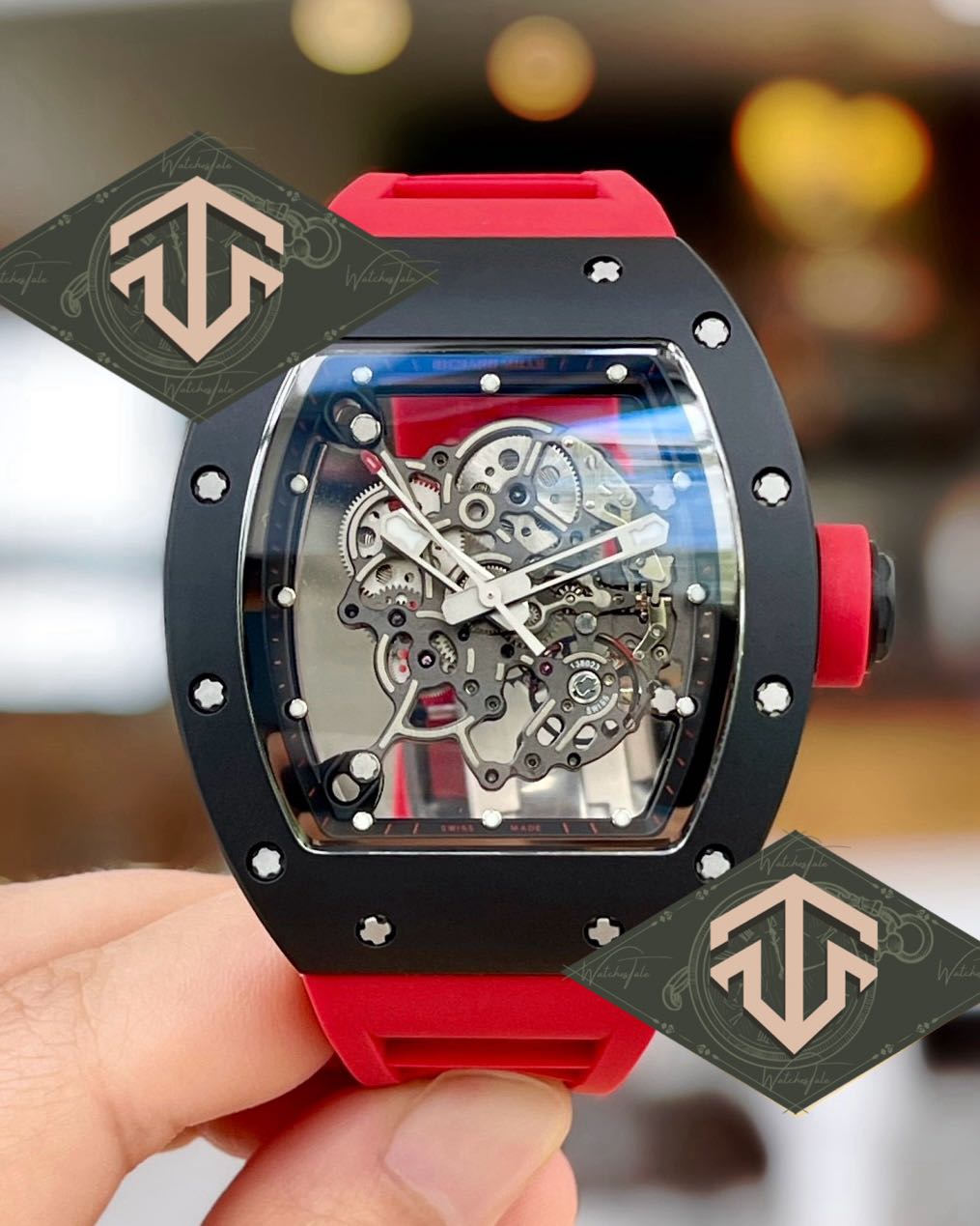 Richard Mille Rm055 Bubba Watson Black Ceramic Red BBR v.6