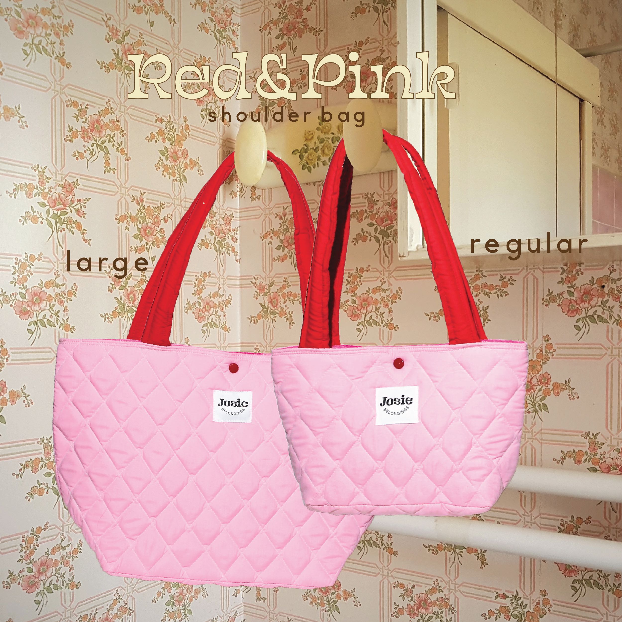 Shoulder bag Pink-Red