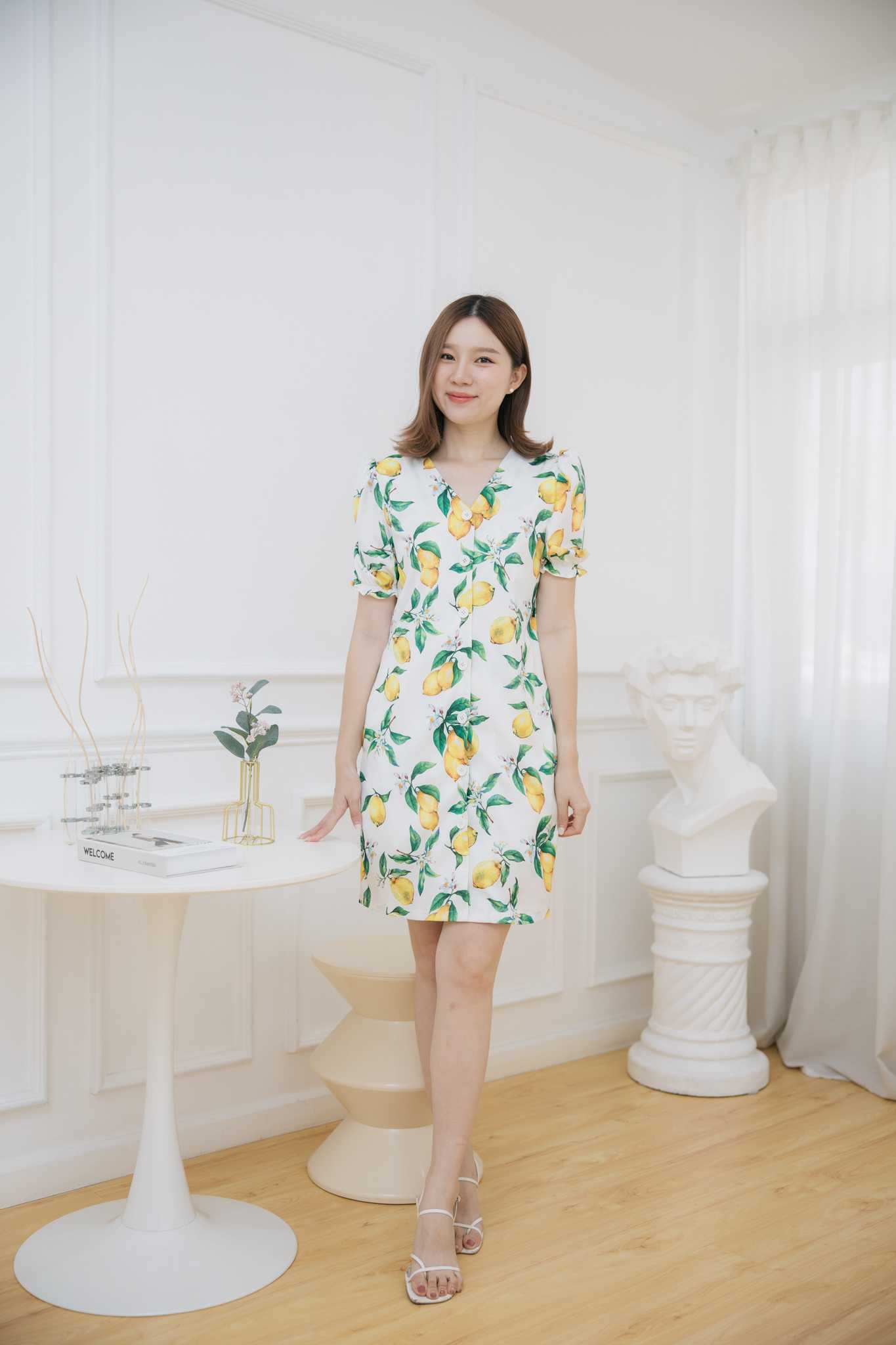 ชุดให้นม Lemon snowwhite dress