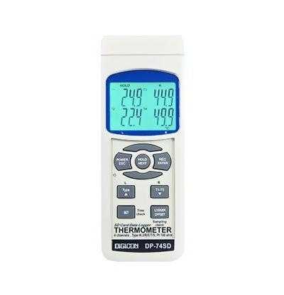 เครื่องวัดอุณหภูมิแบบ 4 แชนแนล DP-74SD