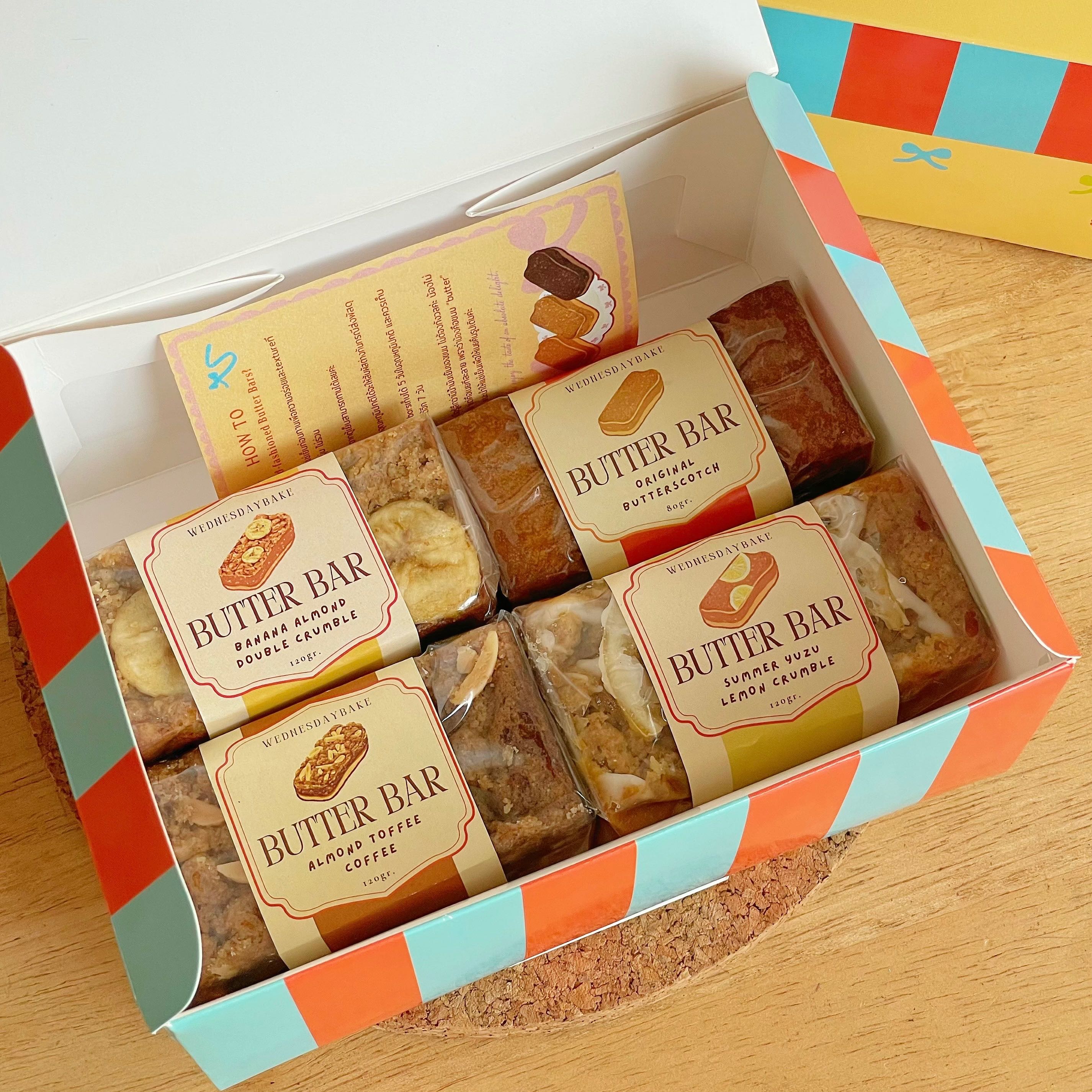 Butter Bars กล่องคละ4รส Original,Coffee,Banana,Yuzu