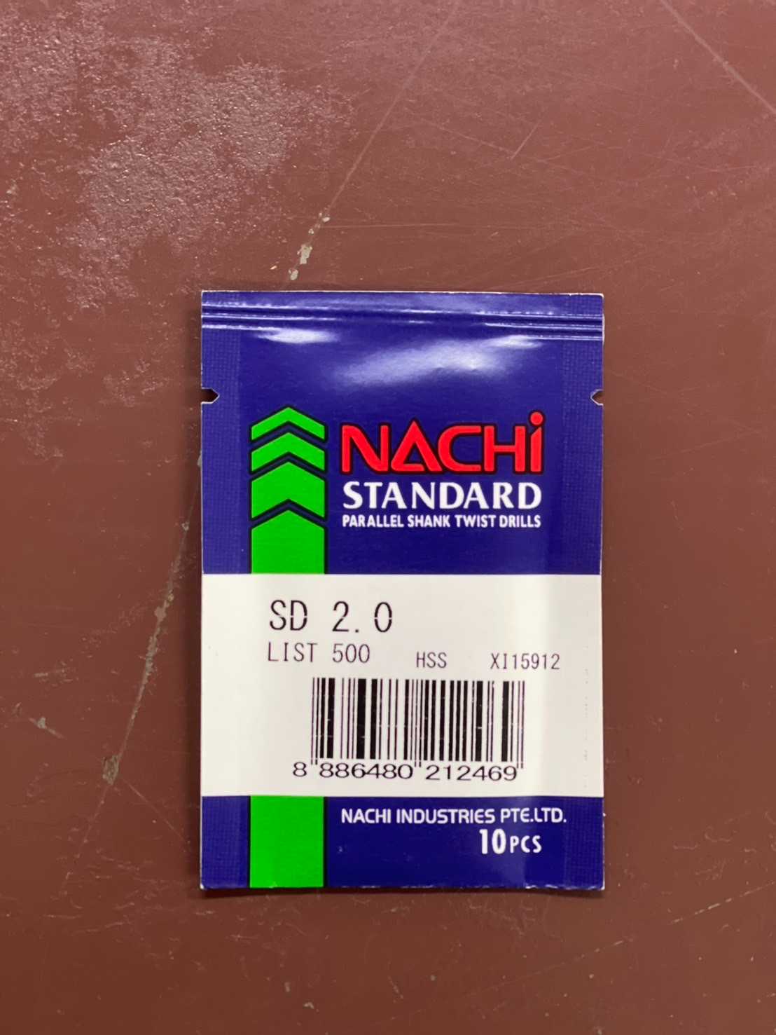 NACHI ดอกสว่านก้านกลม LIST 500 2.0mm