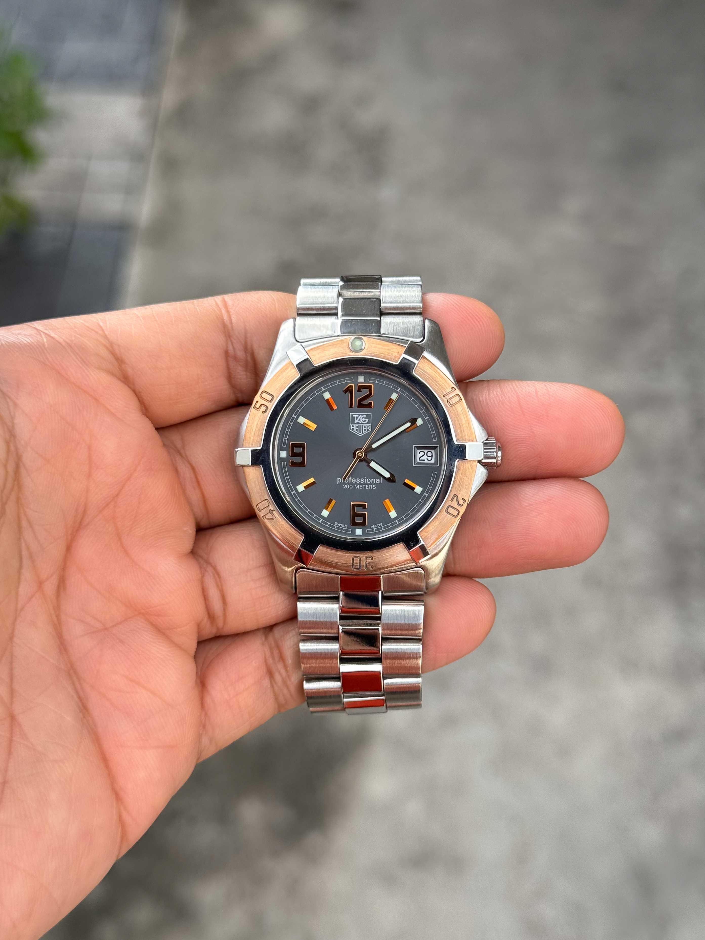 Tag Heuer S2000 Exclusive 2tone 18K Pink Gold King Size Quartz