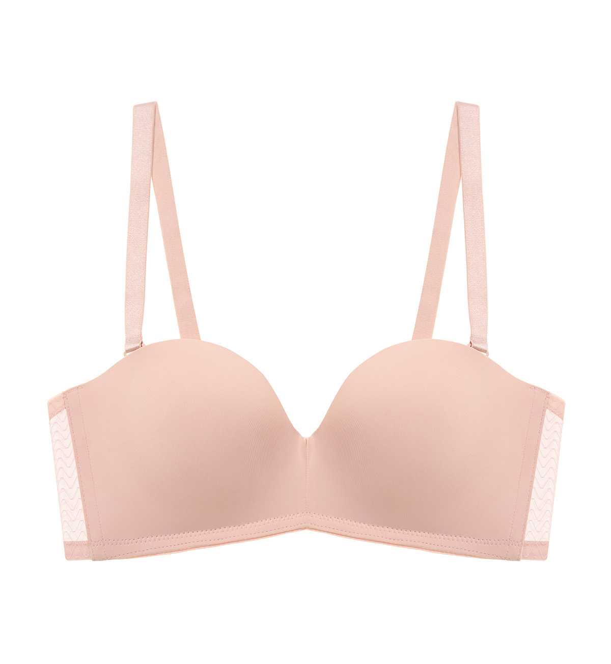 Triumph 10223144 Simply Everyday Chic HUD 00WJเสื้อชั้นในดันทรงไม่มีโครง สีชมพูอ่อน