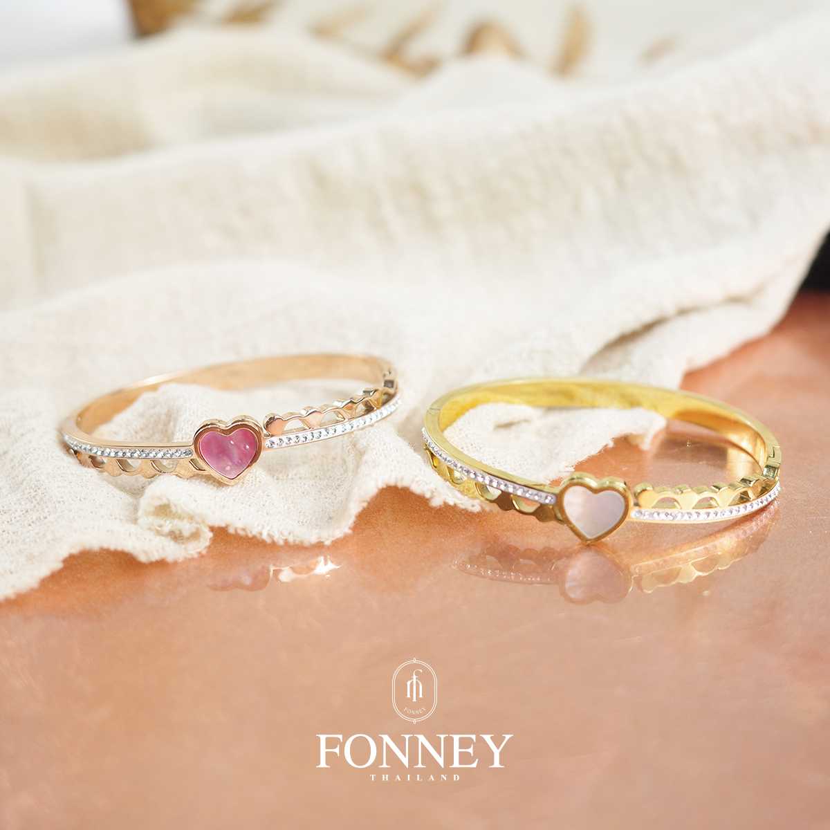 กำไลรุ่น ใจชมพู BGD-011