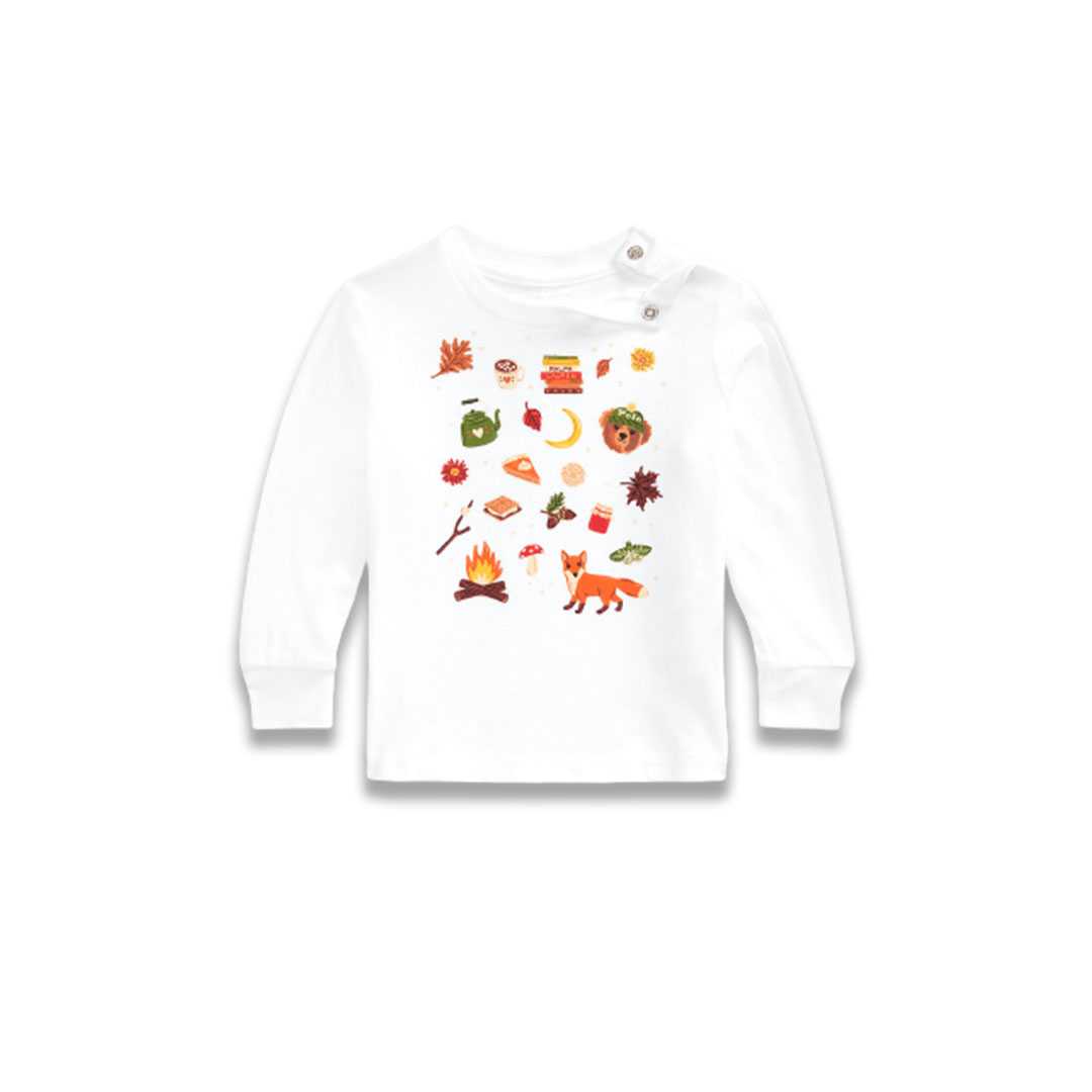 Polo Bear Cotton Long-Sleeve Tee (White)