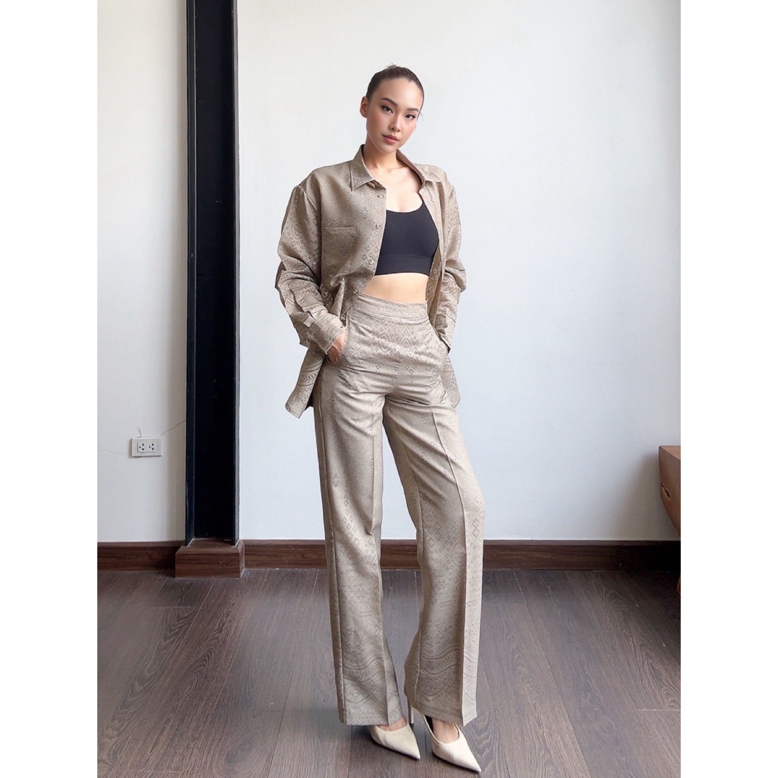 JACQUARD TROUSERS