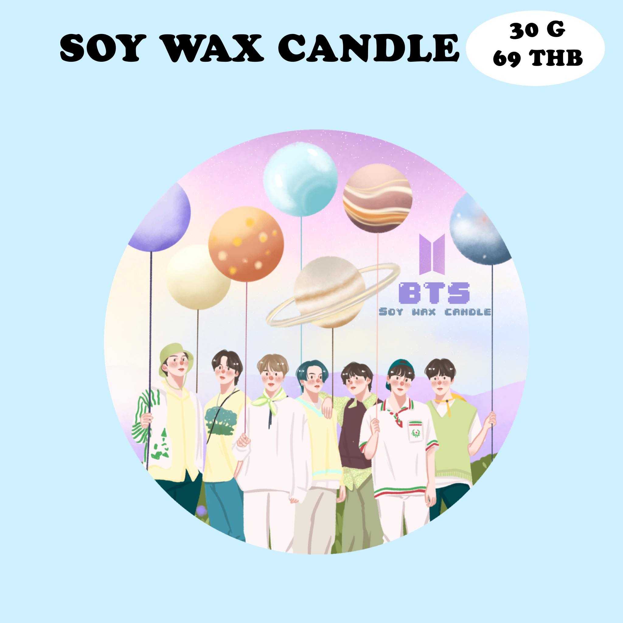 Preorder‼️  BTS  MUSTER 🪐 💜💜 Soy wax candle🕯30g