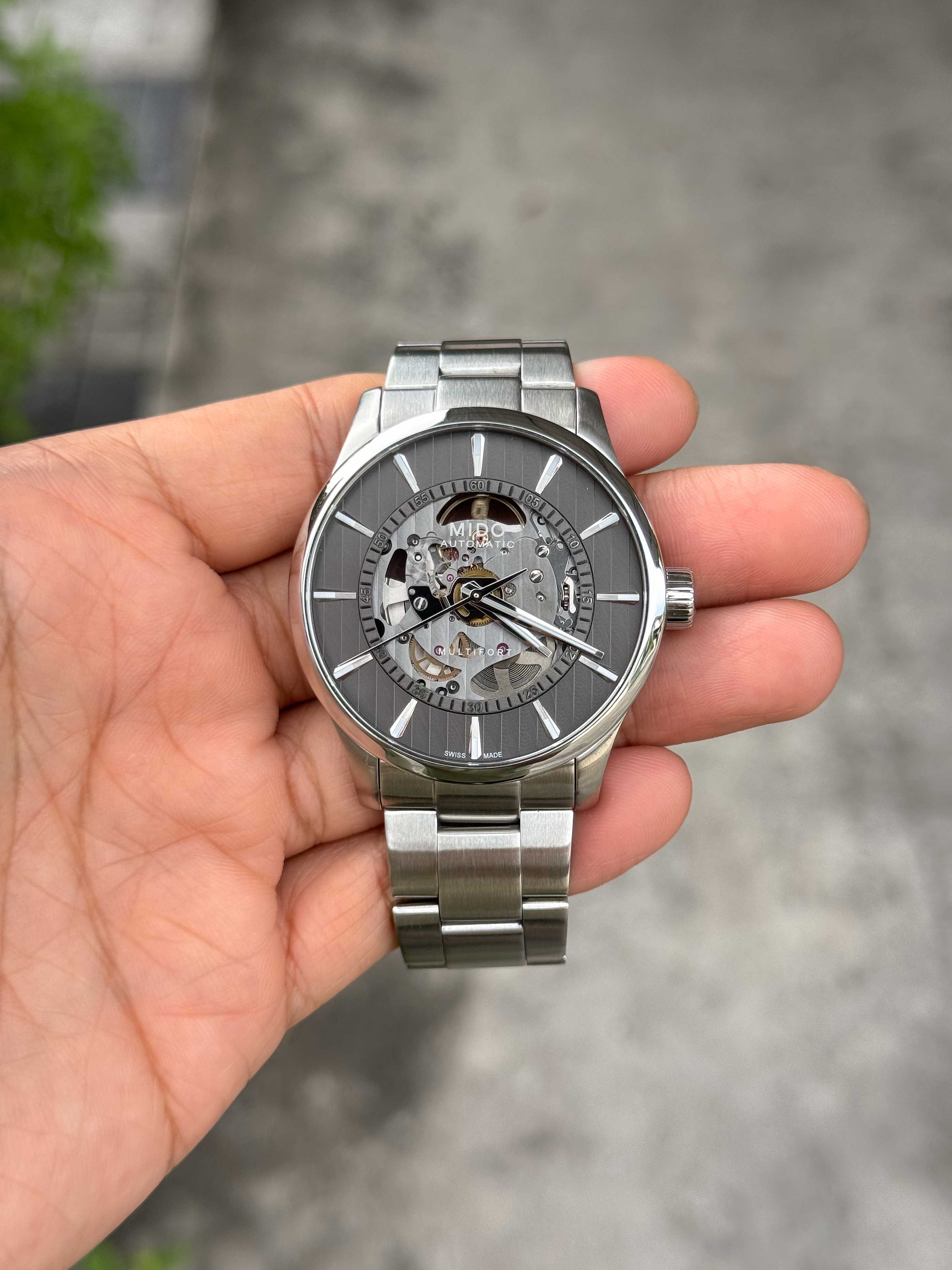 Mido Multifort Skeleton Vertigo Automatic King Size Gray Dial