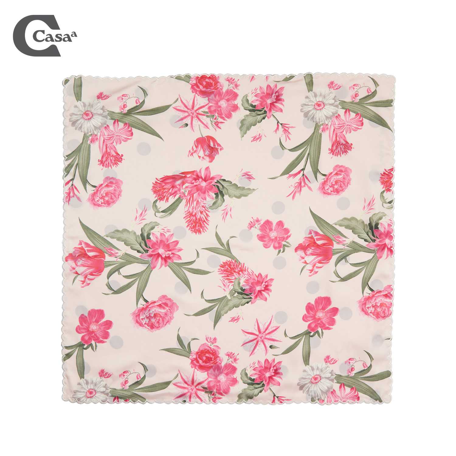 POLKADOT DOUBLE SIDED SCARF (OFF WHITE) NO.17