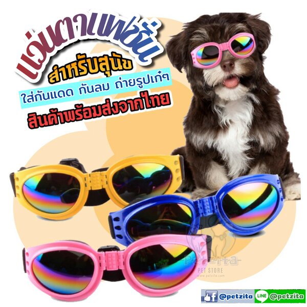 🇹🇭พร้อมส่ง🇹🇭😎 แว่นตากันแดดสัตว์เลี้ยง สุดเท่ห์แนวสปอร์ต