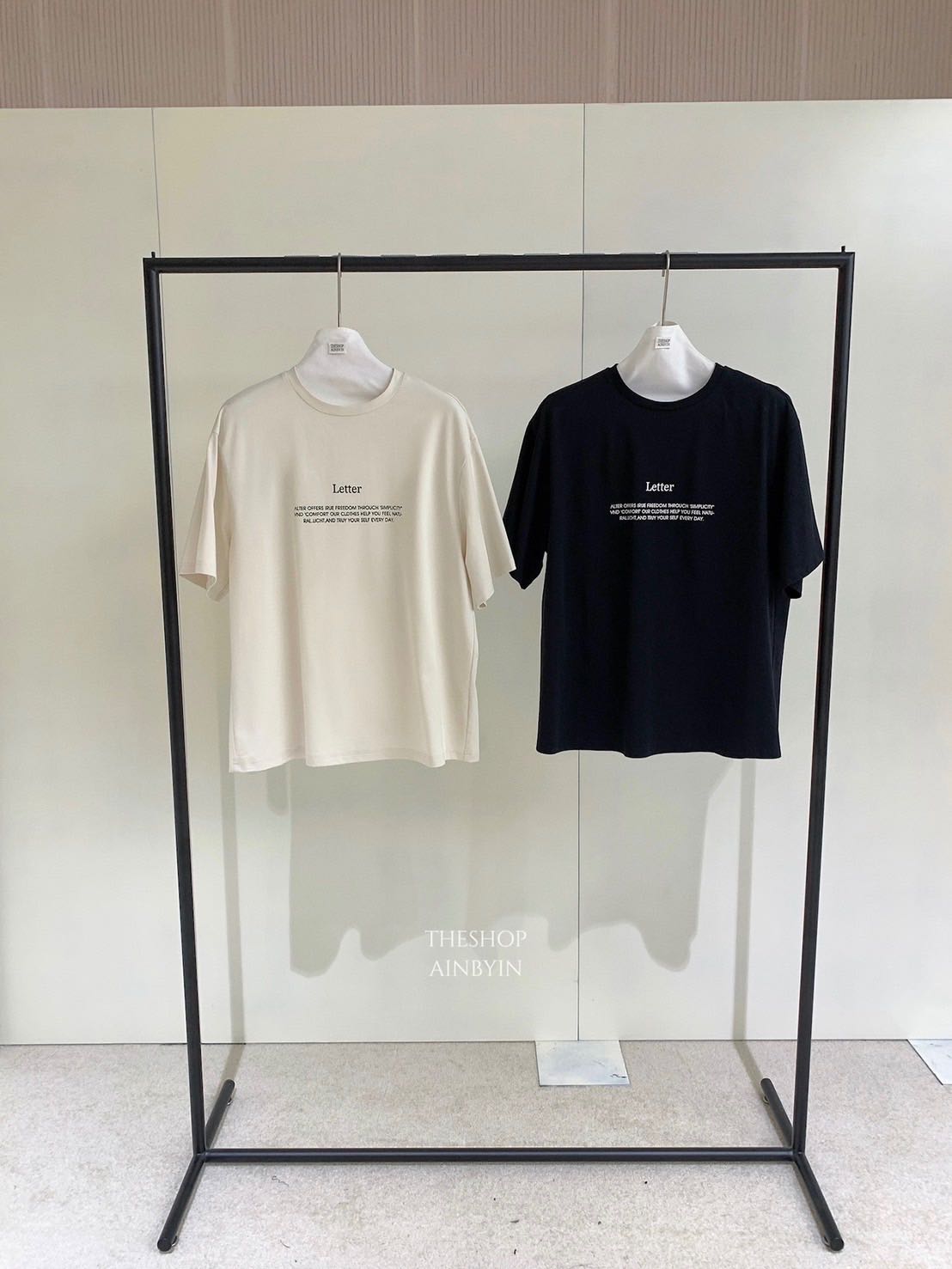 พร้อมส่ง inbyin letter printed T-shirt  📌เช็คสต๊อกกับแม่ค้าก่อนสั่งค่ะ