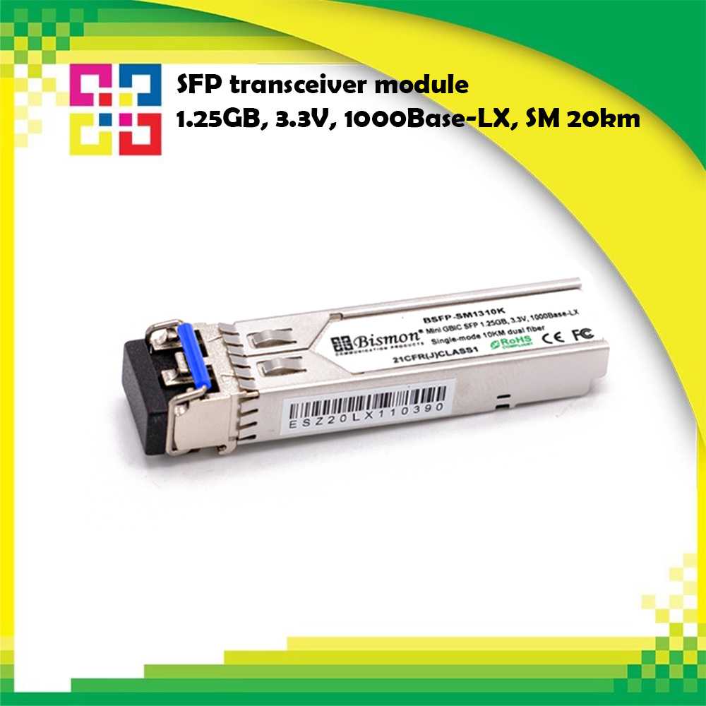 BSFP-SM1310K-20 Mini-Gbic SFP 1.25GB 1000Base-LX, Single-mode(20Km.) - BISMON
