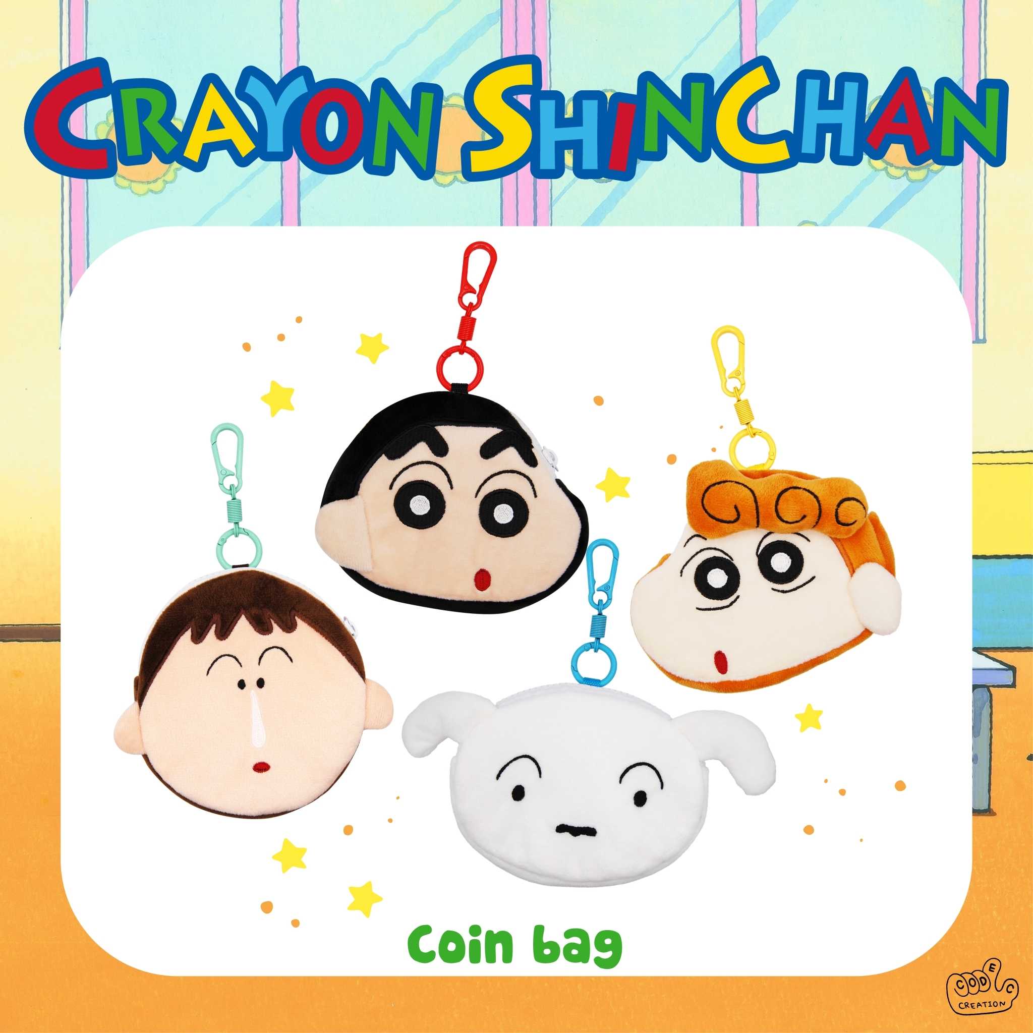 Keychain Coin Bag (Crayon Shin Chan)