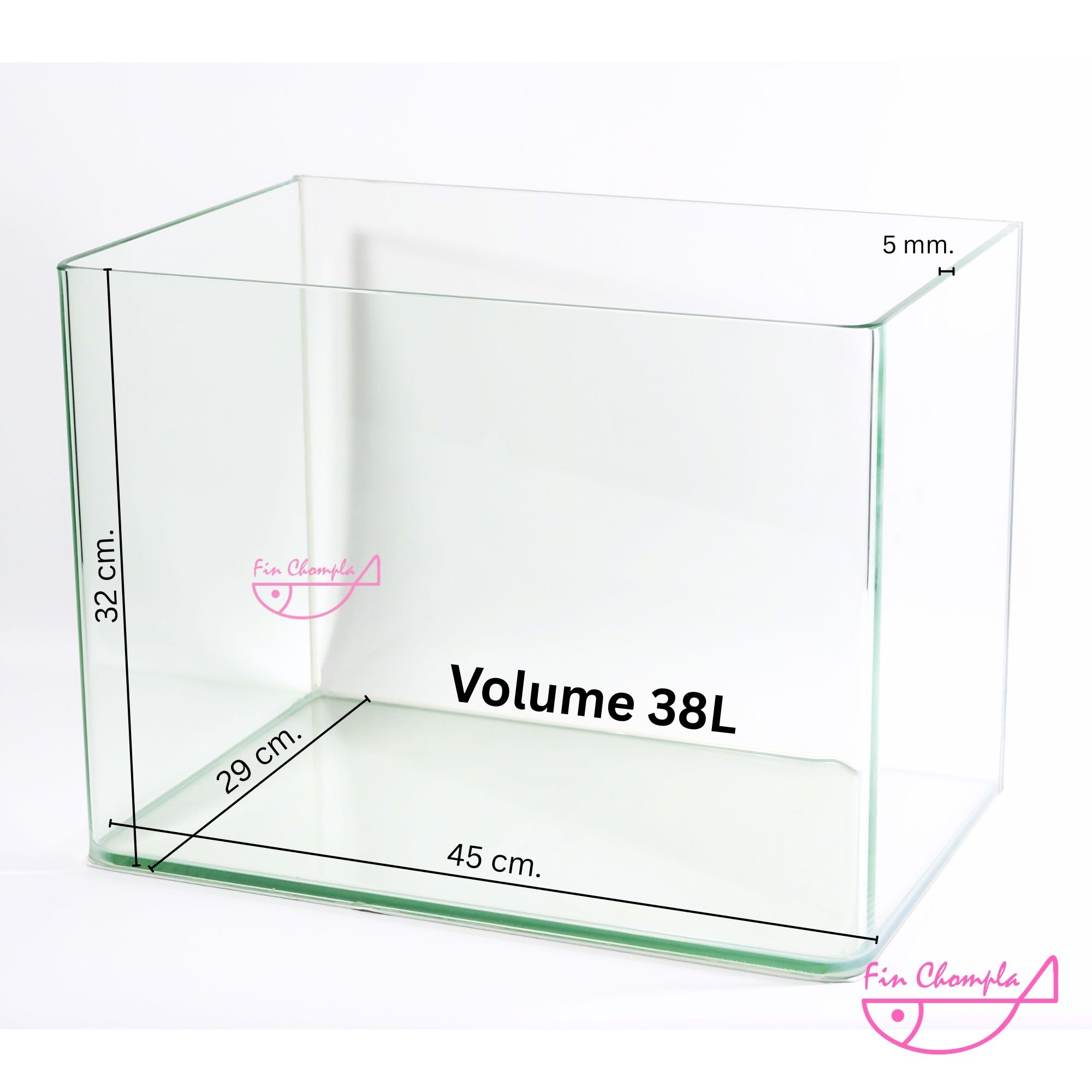 Bending glass tank 45 cm ตู้หน้าโค้ง 45 cm