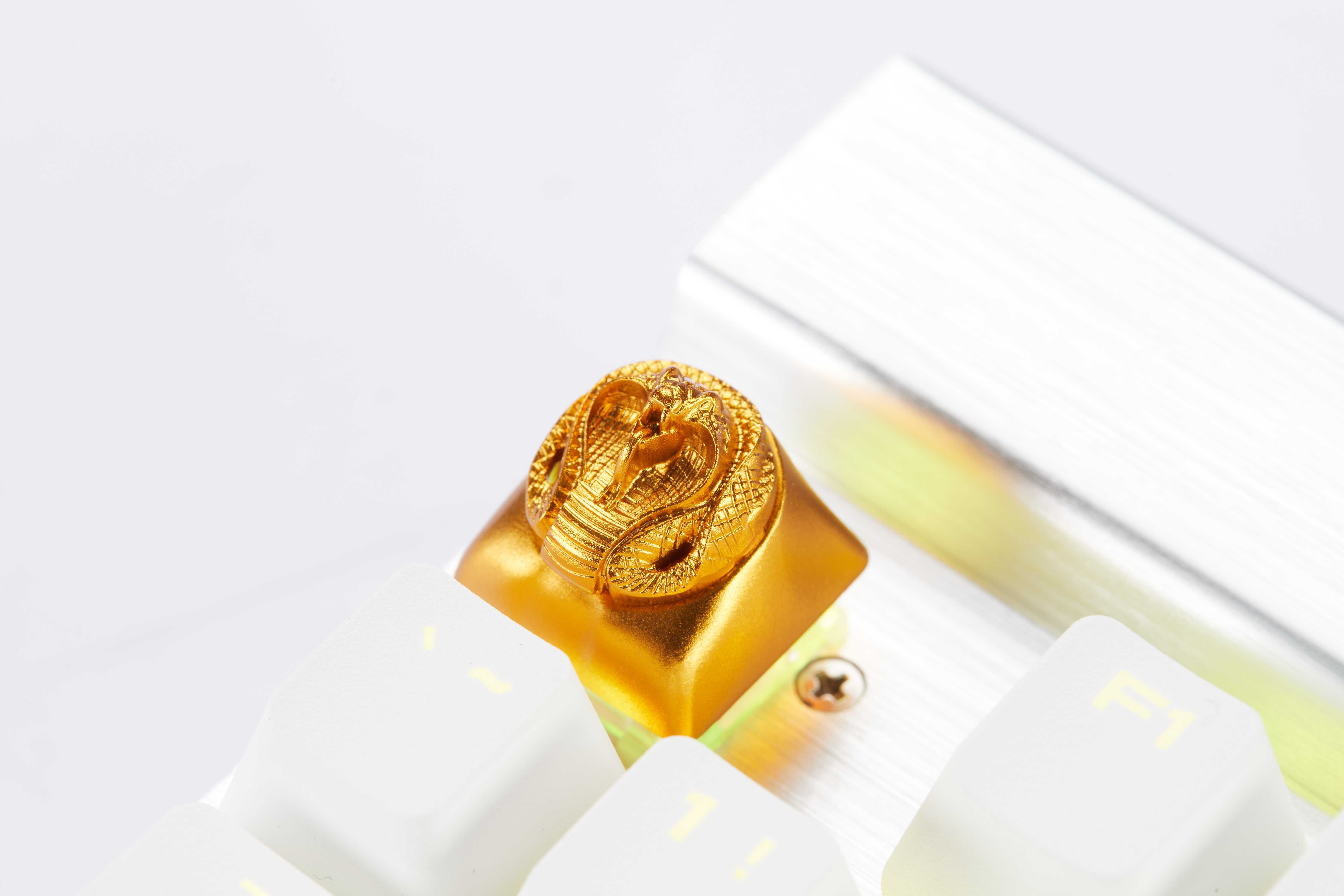 Golden King Cobra Aluminium Keycap ปุ่มคีย์แคป