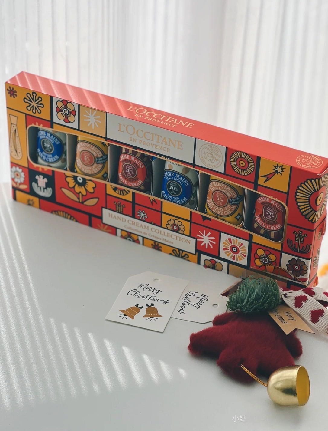 L'OCCITANE X'MAS SET HAND CREAM BOX WITH PAPER BAG 