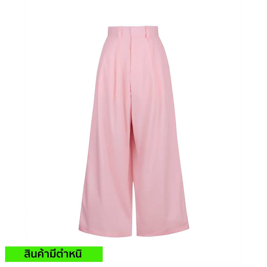 (สินค้ามีตำหนิ) GRACE WIDE-LEG TROUSERS - PINK