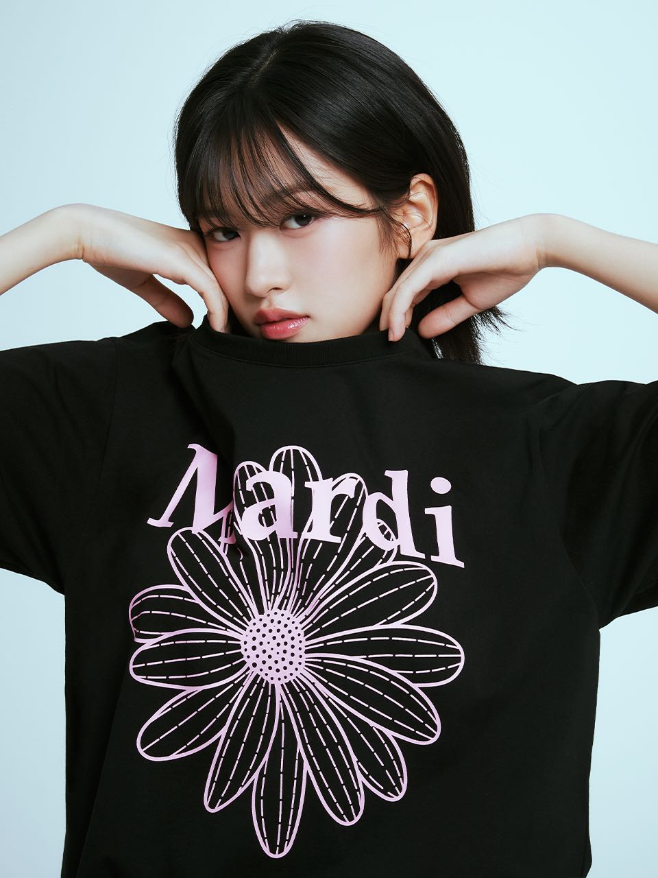 (pre,รวมส่ง) tshirt flowermardi /mardi mercredi